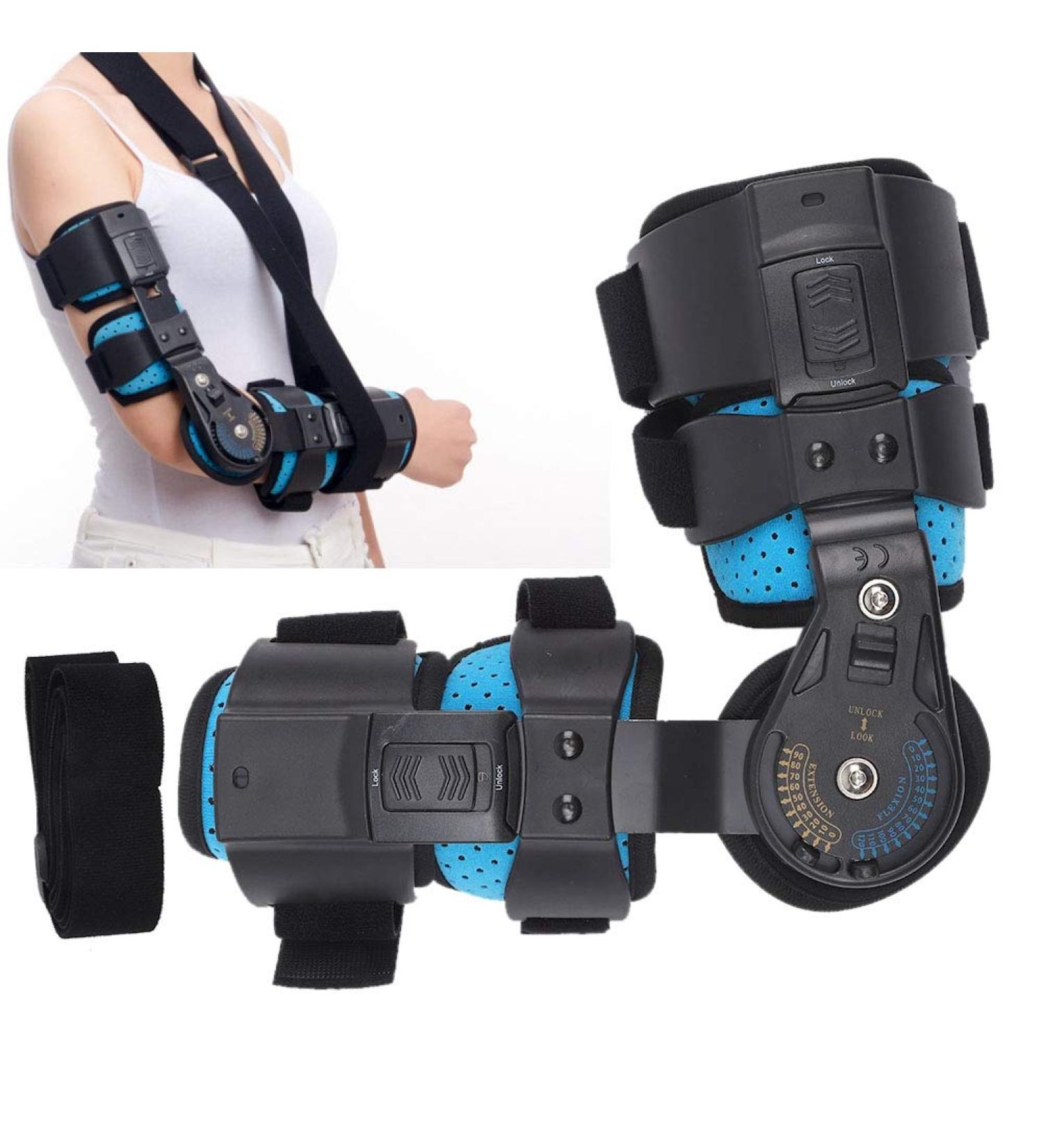 Wytino Hinged ROM Elbow Brace | Adjustable Post Op Stabilizer Splint for Right Arm | Injury Recovery Support & Protection | International Shipping Available - Buy Online on GoSupps.com