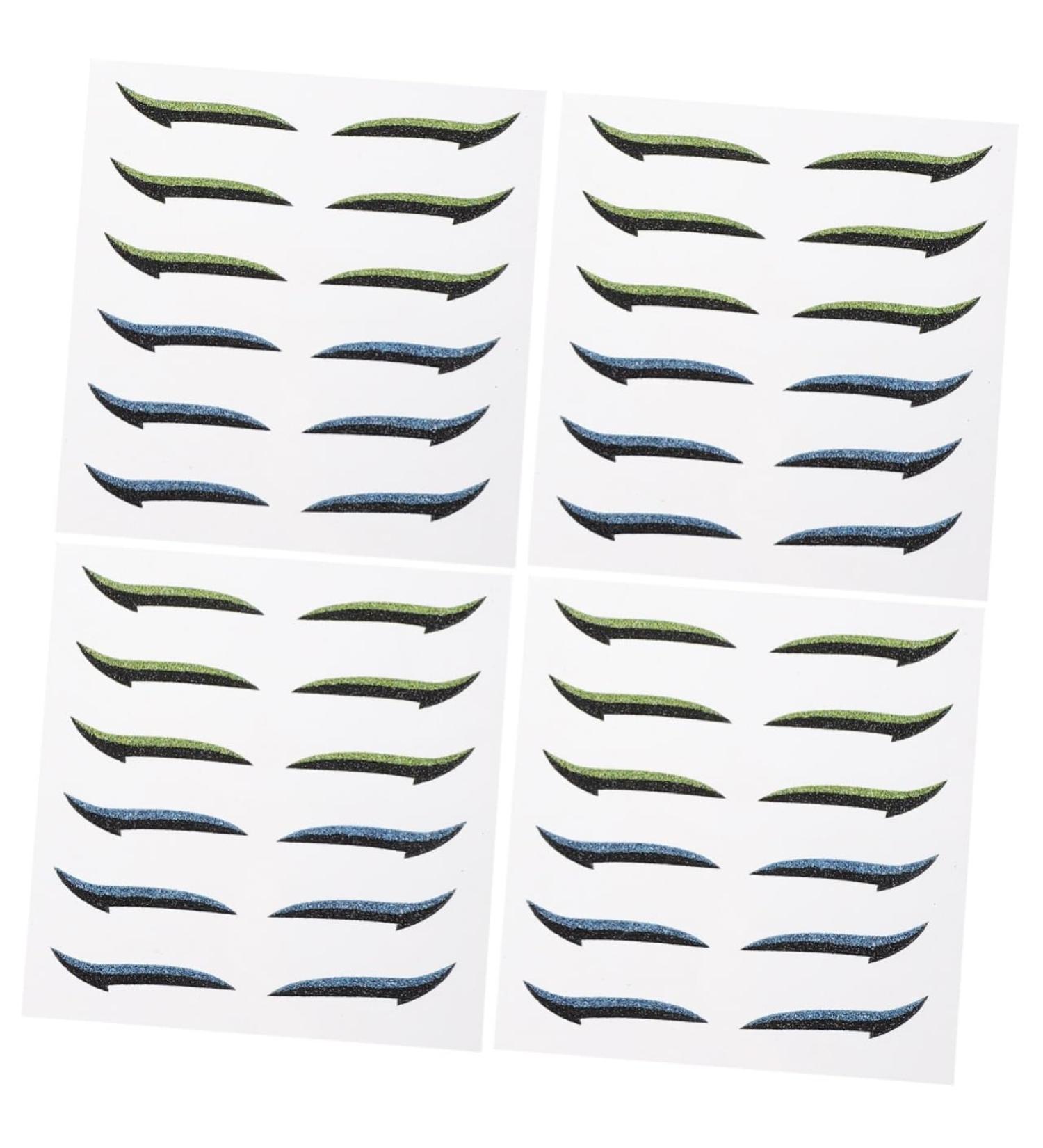 Angoily 24 Pairs Glitter Eyeliner Invisible Eye Line Strips Bling Stickers Eye Skin Sticker Miss Tool Flash - Buy Online on GoSupps.com