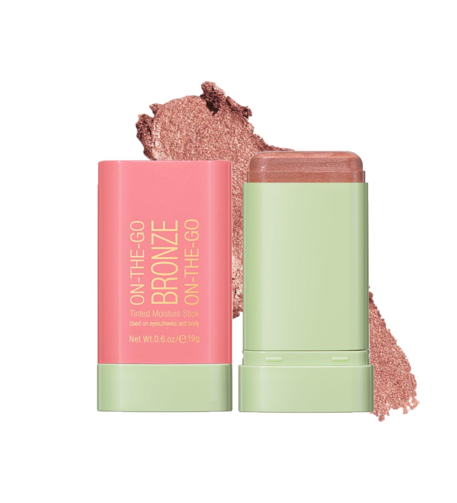 Highlighter Makeup Stick - Waterproof Glitter Cream Highlighter - Bronzer Contour Face Makeup - Long-lasting 3-in-1 Multi Uses for Face Body Eyeshadow (1#warm glow) 1#warm glow 1 g (Pack of 1) - Buy Online on GoSupps.com