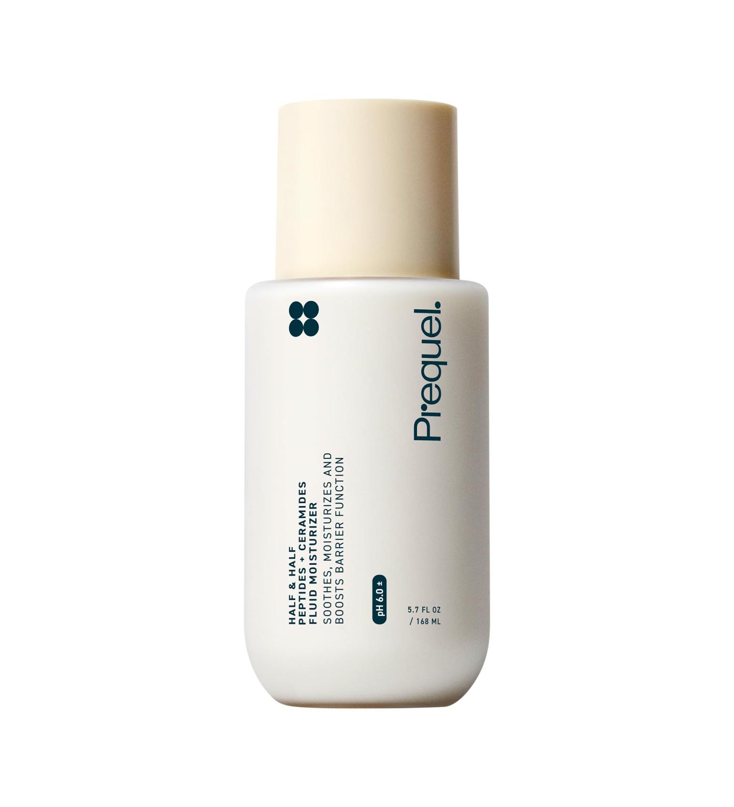 Prequel Skin Half and Half Fluid Moisturizer Face Cream. Lightweight Ceramide Peptide Lotion for All Skin Types including Dry and Sensitive. Hydrating Facial Cream for Women and Men 5.7 Fl Oz (Pack of 1) - Buy Online on GoSupps.com