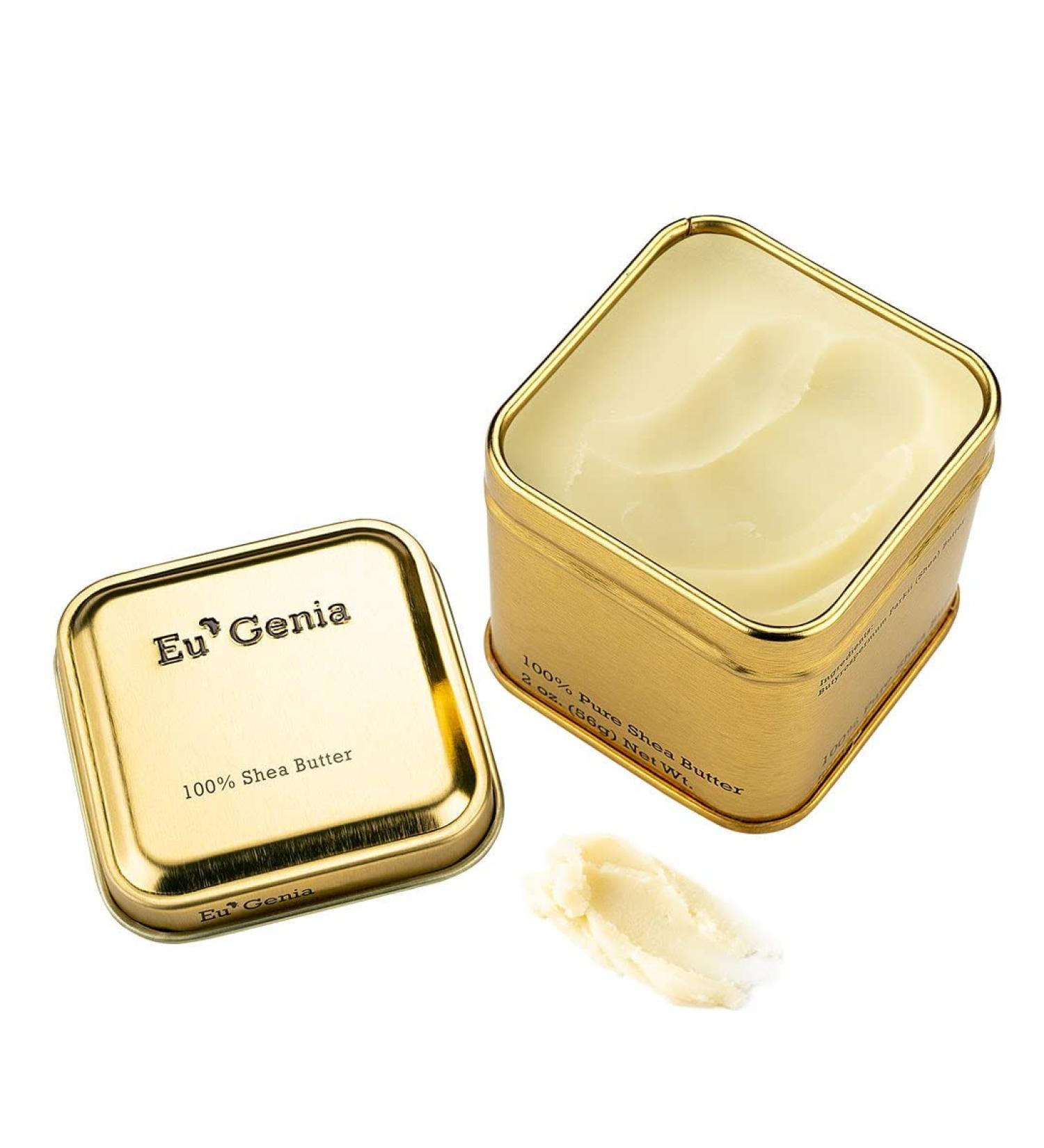 Fragrance-Free Eu'Genia Shea Butter 2oz - 100% Pure Unrefined Ghanaian Shea Moisturizer - For Skin & Hair - Pack of 1 - Buy Online on GoSupps.com