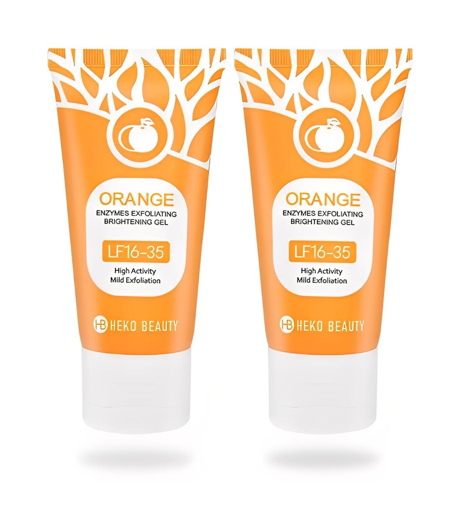 2 Pi ces Gel Exfoliant Orange Pour le Visage la R duction des rides et l' limination des Taches Sombres Convient aux Hommes et aux Femmes - Buy Online on GoSupps.com