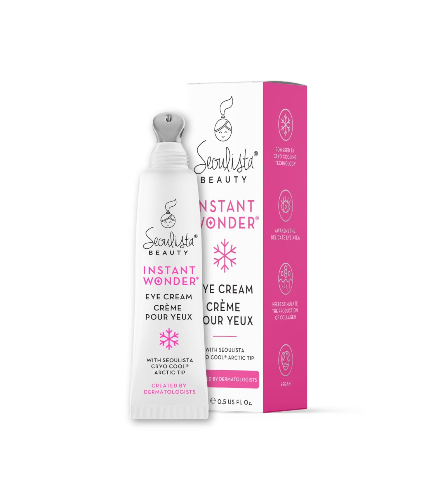 Seoulista Instant Wonder Eye Cream 15ml - Transform Tired Eyes Reduce Dark Circles Fine Lines & Puffiness with Cryo-Cooling Technology - Buy Online on GoSupps.com