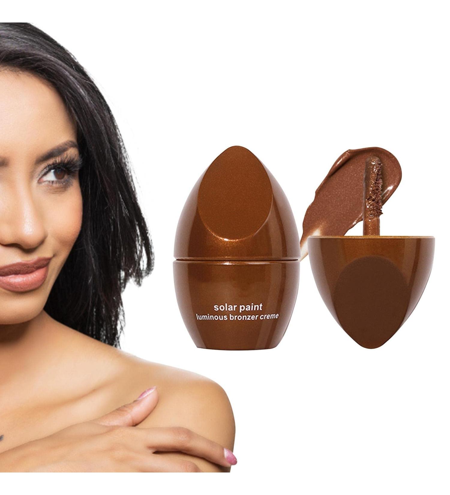 Face Bronzer Makeup Set | Four Shades Face Highlighting Shade Pencil - Ultra-Smooth Water and Sweat-Resistant Shade Kit for Face Cheekbone Body 03# Bronze With Pearlescent  - Buy Online on GoSupps.com