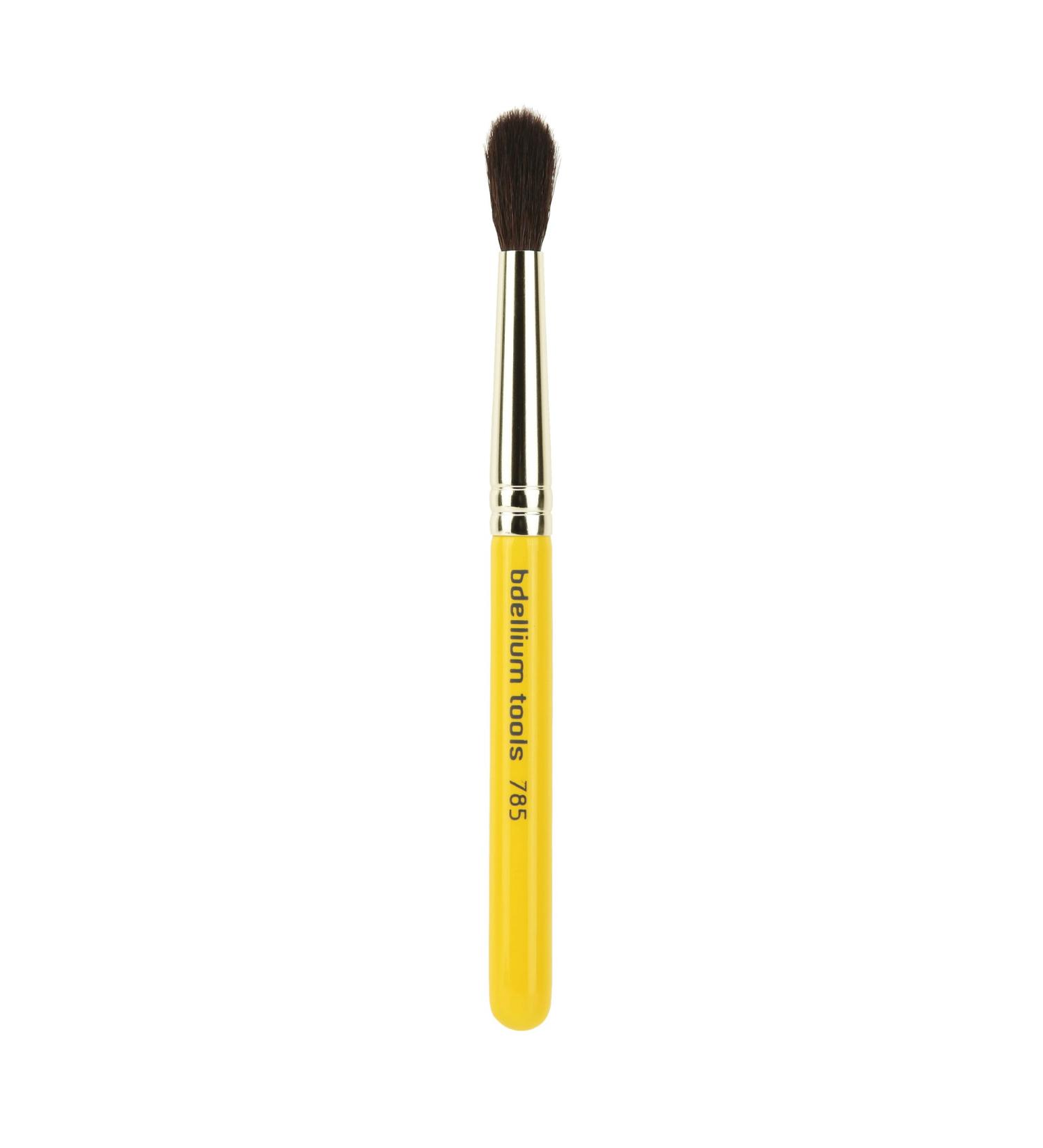 Bdellium Tools Travel 785 Tapered Blending Makeup Brush - Short Wooden Handle for Easy Shadow Application - Yellow (1pc - Buy Online on GoSupps.com
