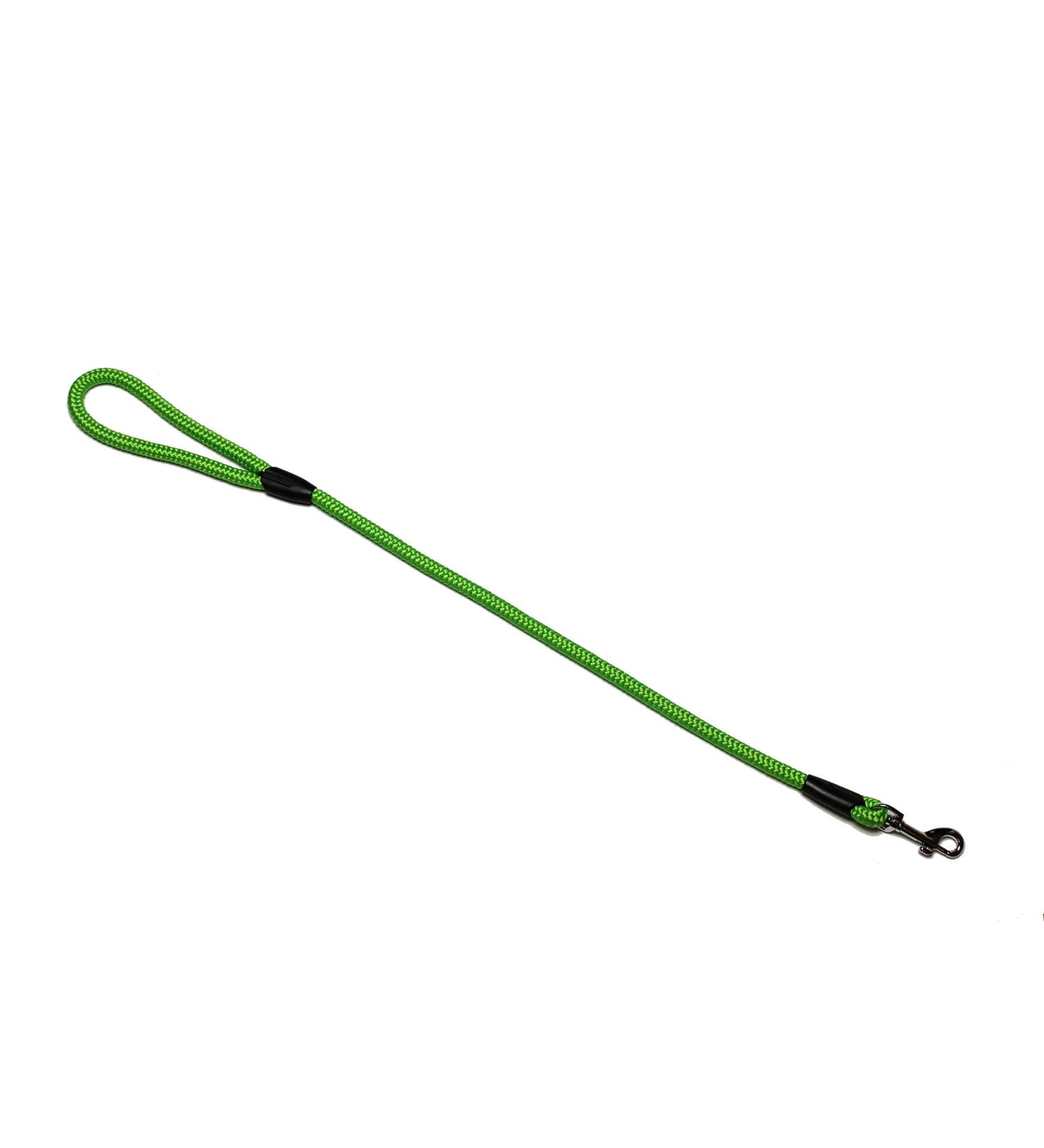 Leash - rope leash with hand loop Basic 10mm 27 colours 7 lengths (0.70 m fluor green) 0.70 m fluor green