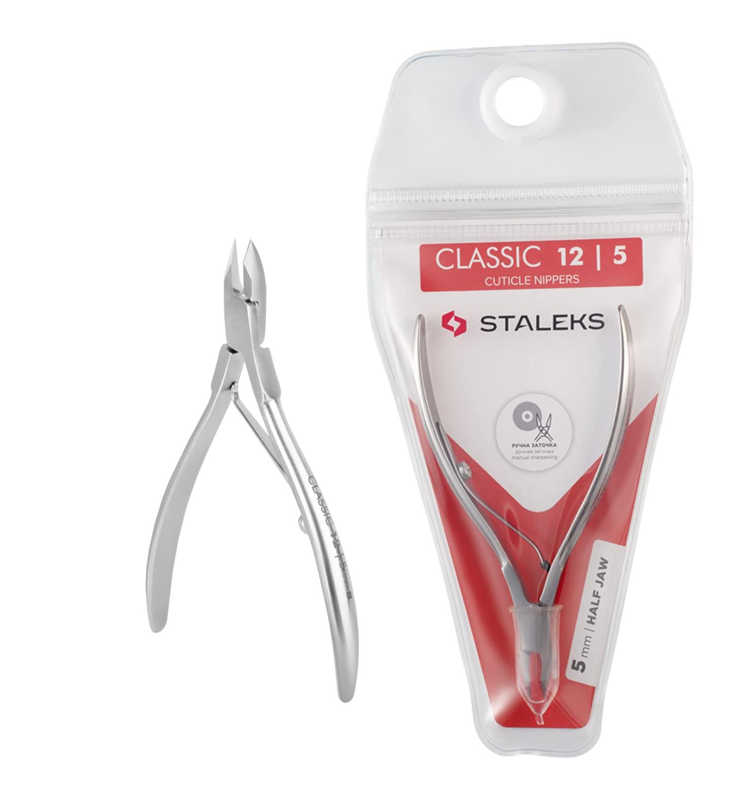 Classic Cuticle Nippers 1/2 Jaw 0.2 Inch (5 mm) - STALEKS NC-12-5 | Precision Nail Care for Perfect Manicures - Buy Online on GoSupps.com