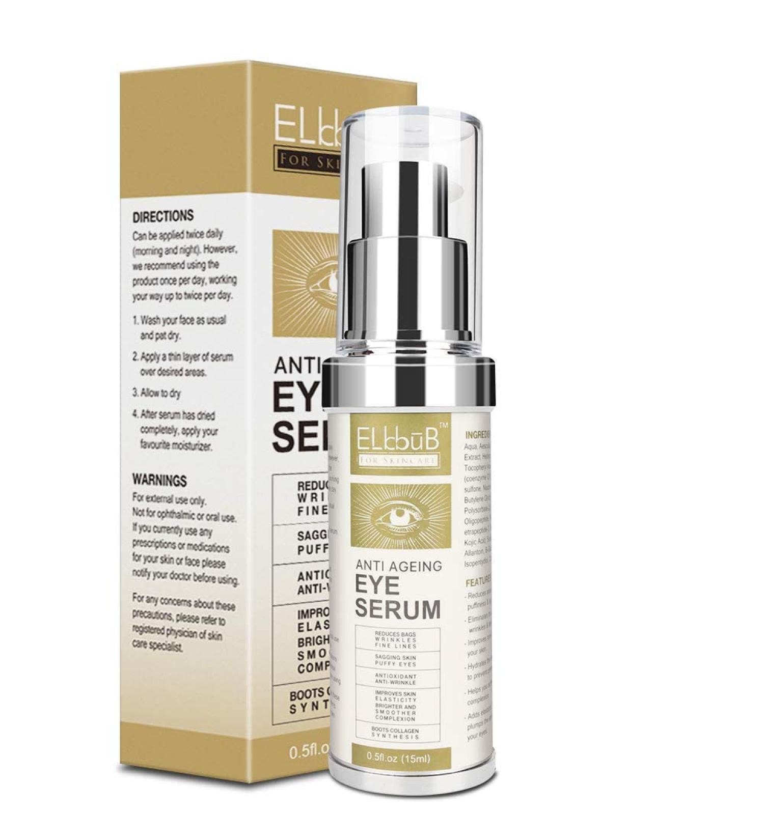 Buy Eye Area Serum - Anti-Aging Eye Cream for Dark Circles & Swollen Eyes - Vitamin E & Collagen - 15 ml - International Shipping Available - Buy Online on GoSupps.com
