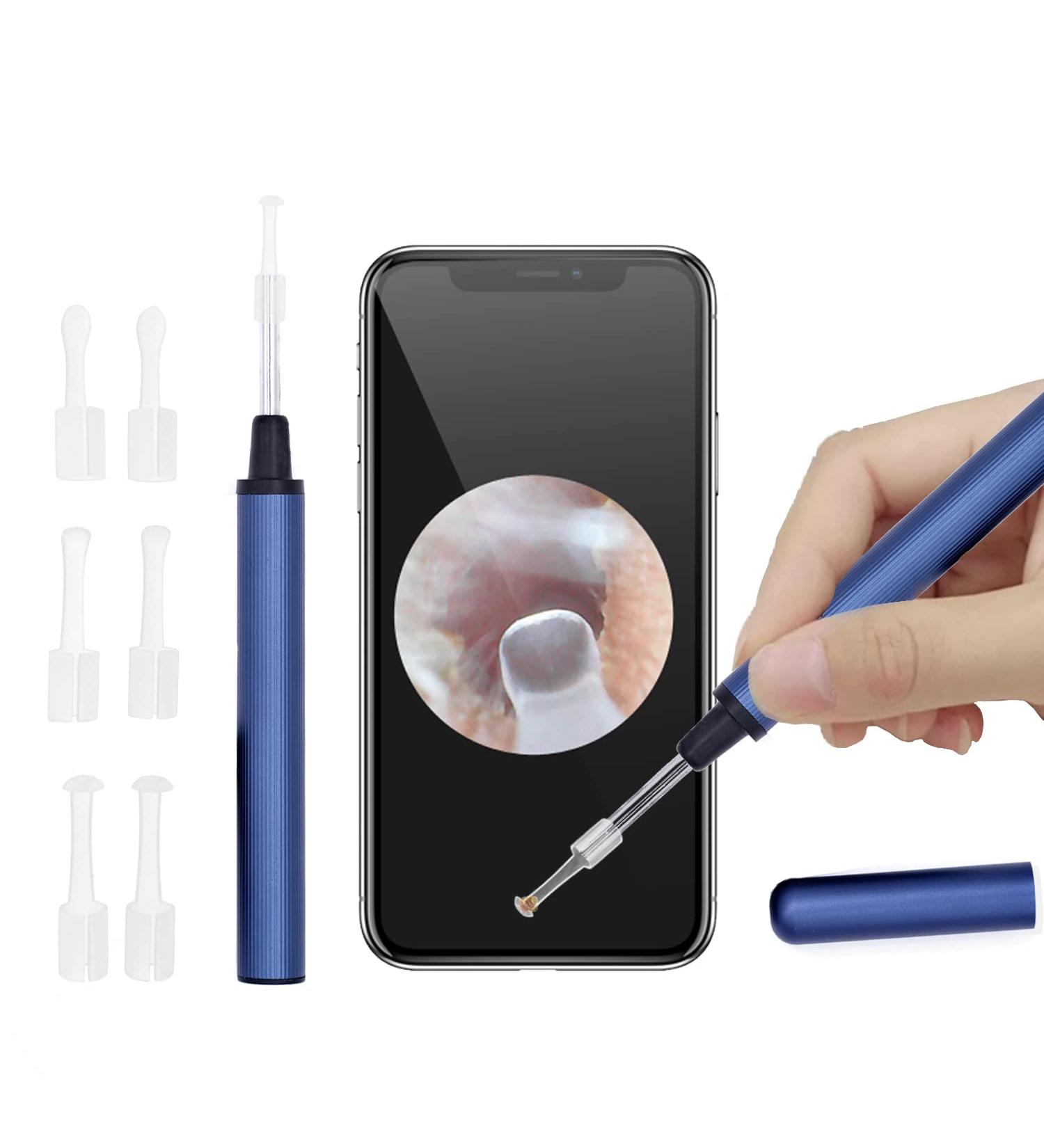 Ear Wax Removal Kit with Camera - 6 Ear Spoons, Otoscope with Light - Gentle Earwax Cleaner for Kids, Adults & Pets - Buy Online on GoSupps.com