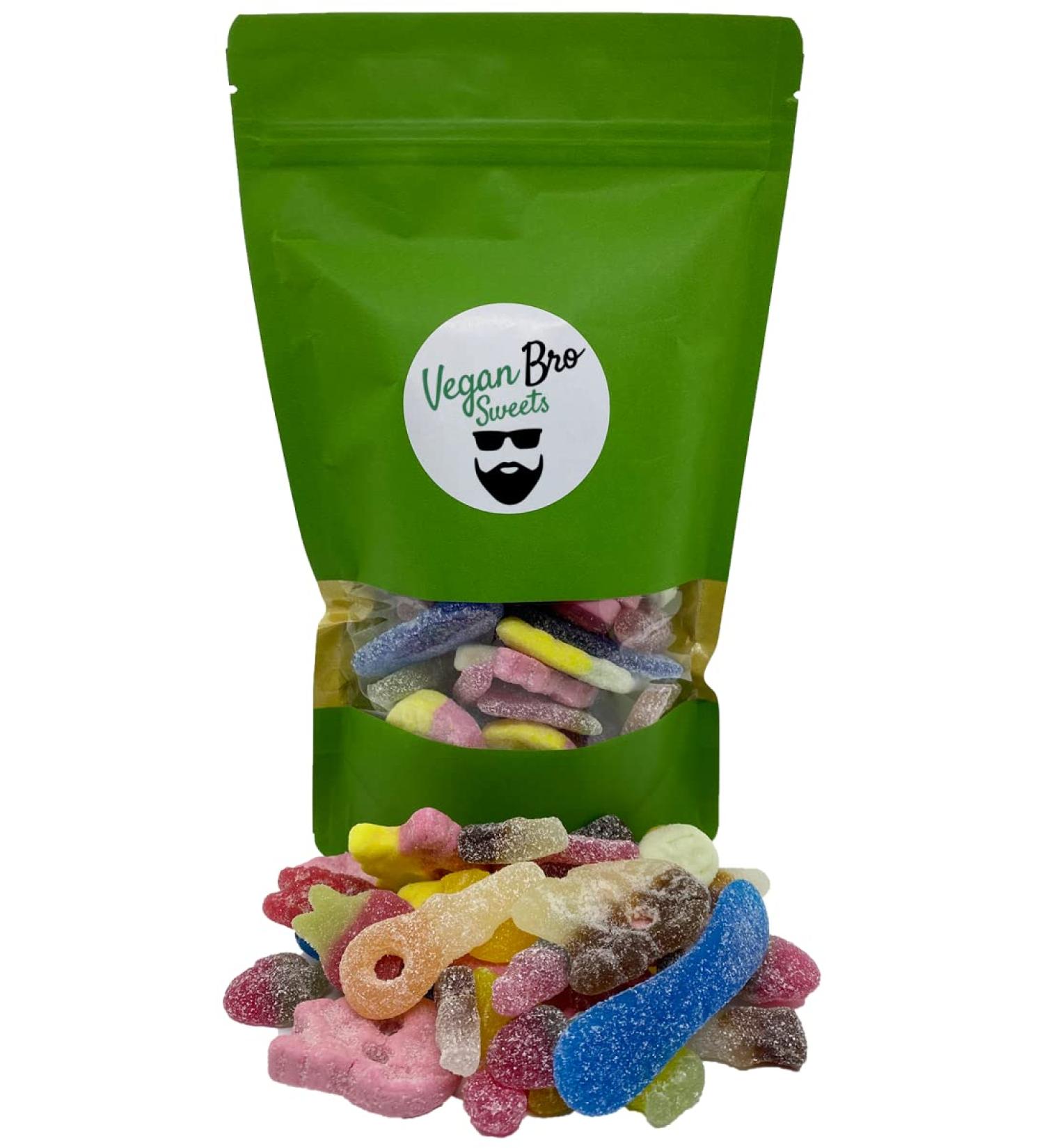  Vegan Bro SWEETS Vegan Bro SWEETS Big Bag Acid - 500g Vegan Fruit Candy - Ideal for Gift Giving - Buy Online on GoSupps.com
