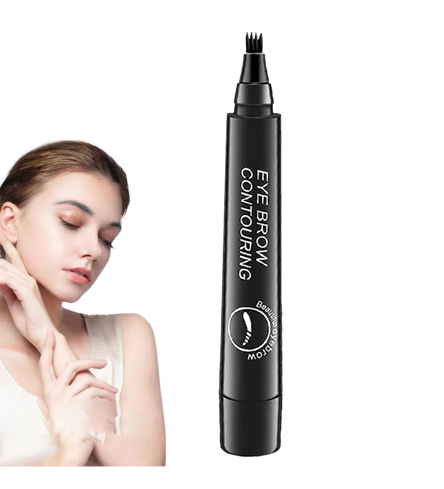 Eye Brow Pencil 4 Points Eyebrow - Waterproof Eyebrow Makeup for Natural-Looking Brows Parties Daily Use Dating Xiaguang Black - Buy Online on GoSupps.com