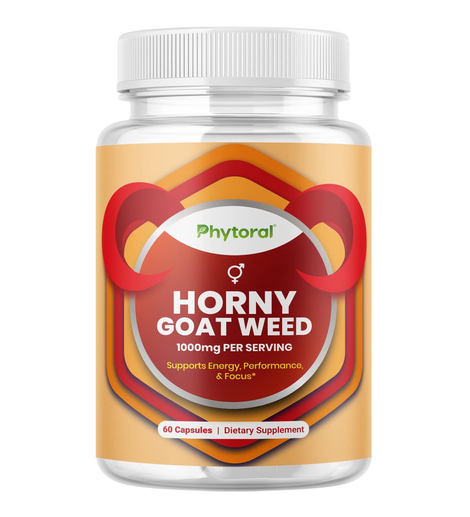 Horny Goat Weed and Maca Extract for Immune Support and Energy Boost - 60 Capsules - Buy Online on GoSupps.com