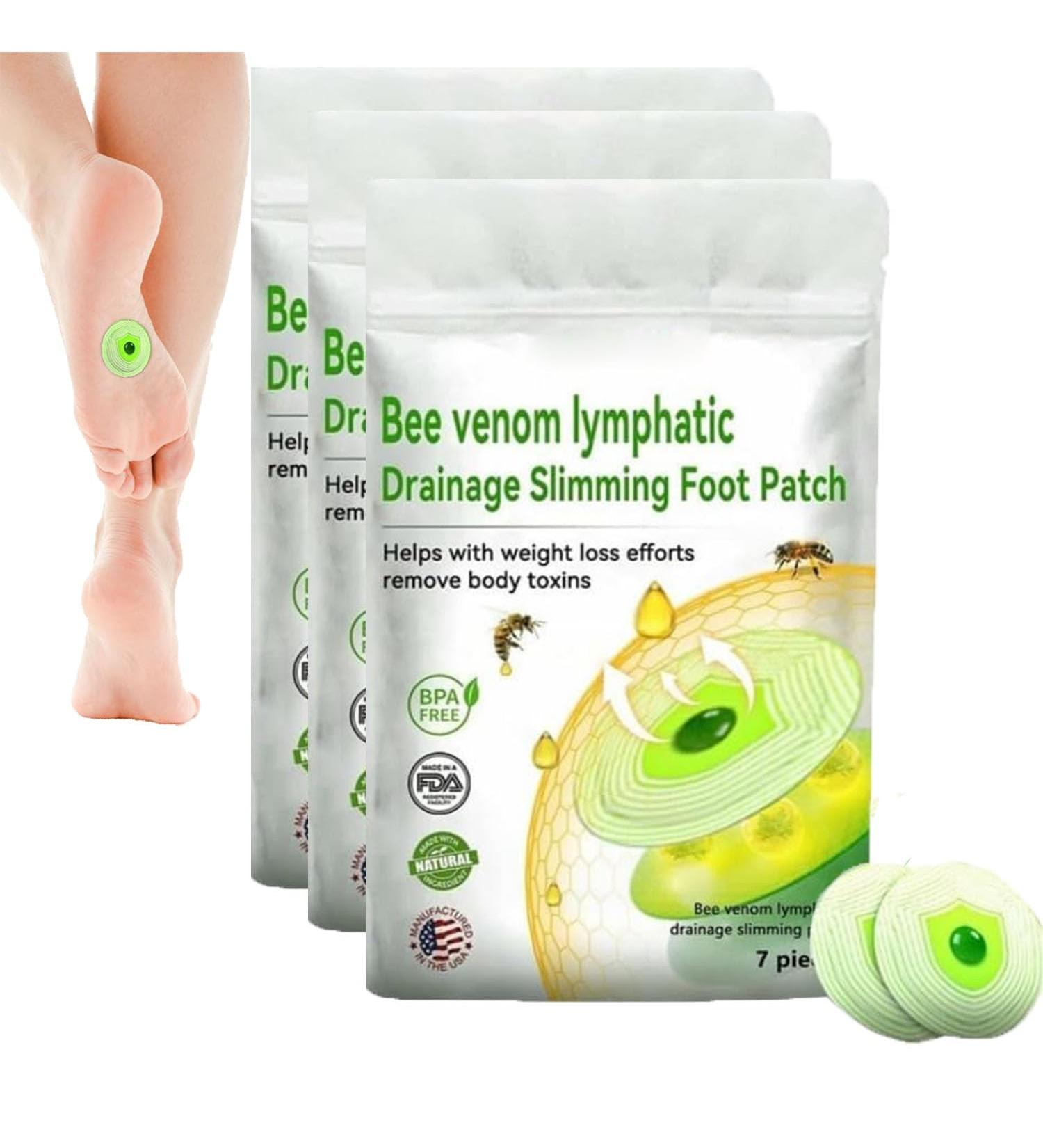 LUKMLCA Bee Venom Foot Patch LUKMLCA Foot Care Patch Effective Feet Health Patches for Foot and Body Care Foot Pads for Sleep Better & Relieve Stress Reduce Body Accumulation (3PCS) - Buy Online on GoSupps.com
