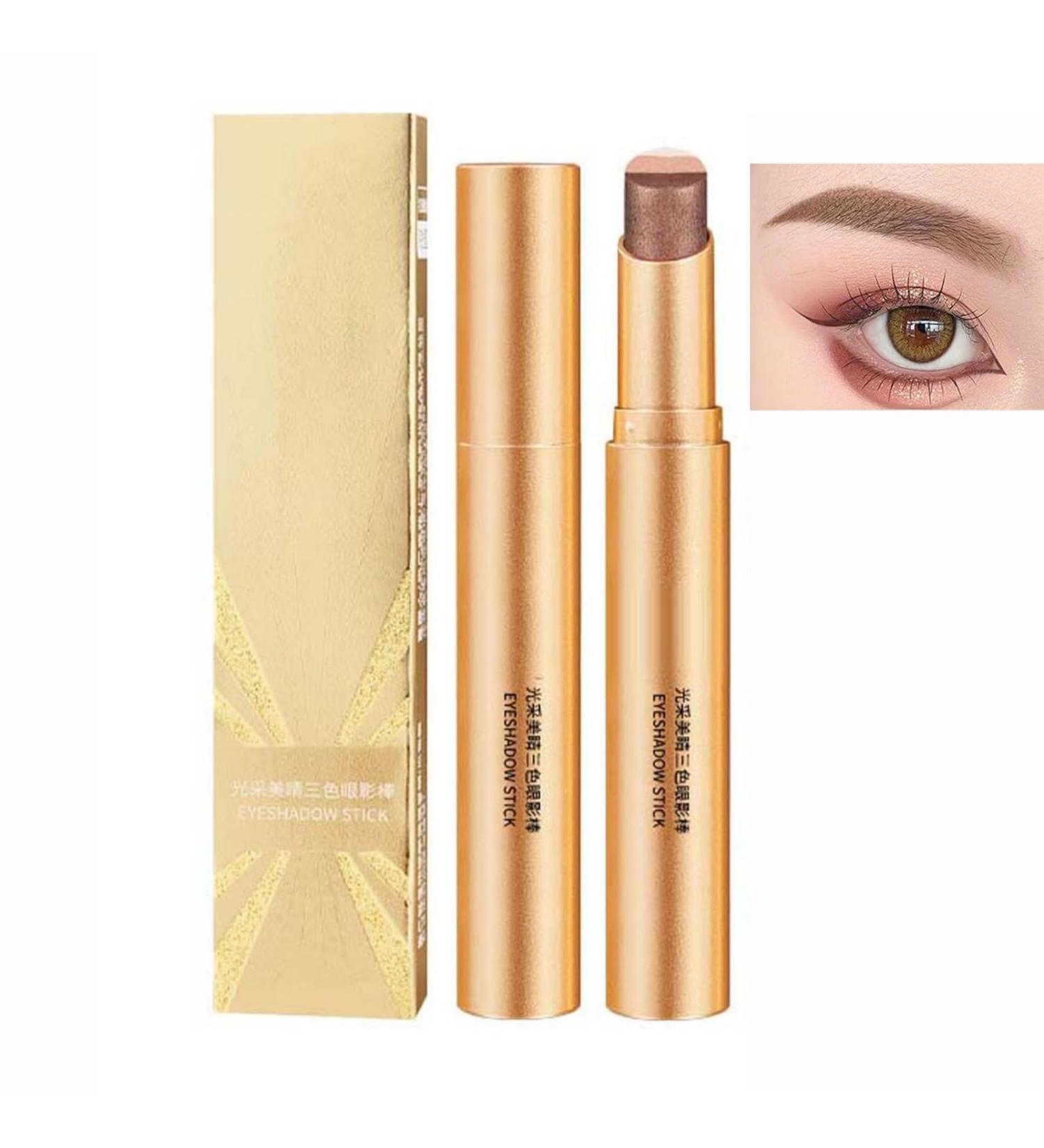 3-in-1 Eyeshadow Pencil Waterproof Long-lasting Eyeshadow Pencil Matte and Shimmer Eyeshadow Creamy Eyeshadow Pencil with Long-lasting Color (2#) - Buy Online on GoSupps.com