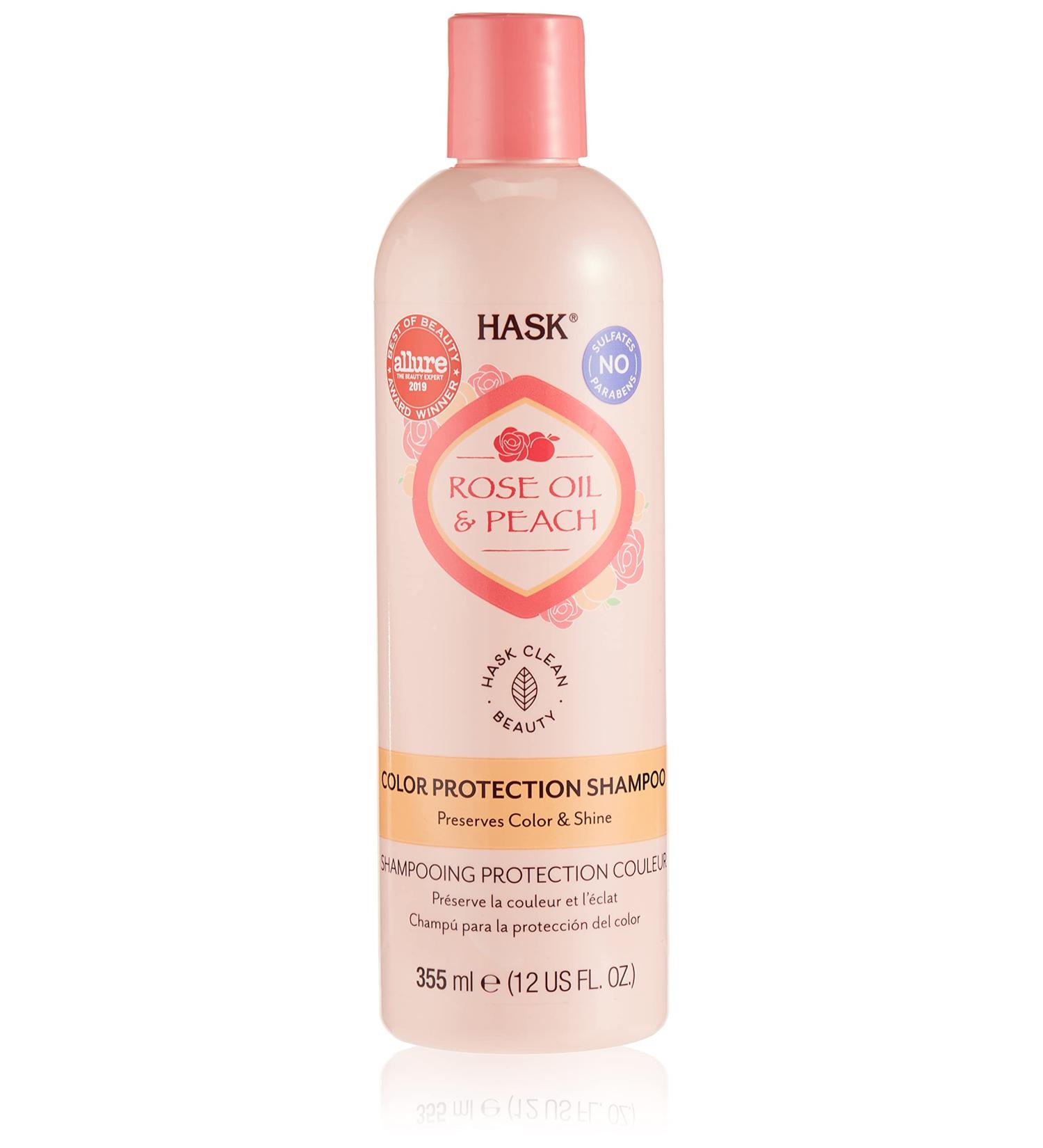 Hask Rose Oil & Peach Shampoo | Nourishing & Hydrating Hair Care for All Hair Types - International Shipping Available - Buy Online on GoSupps.com