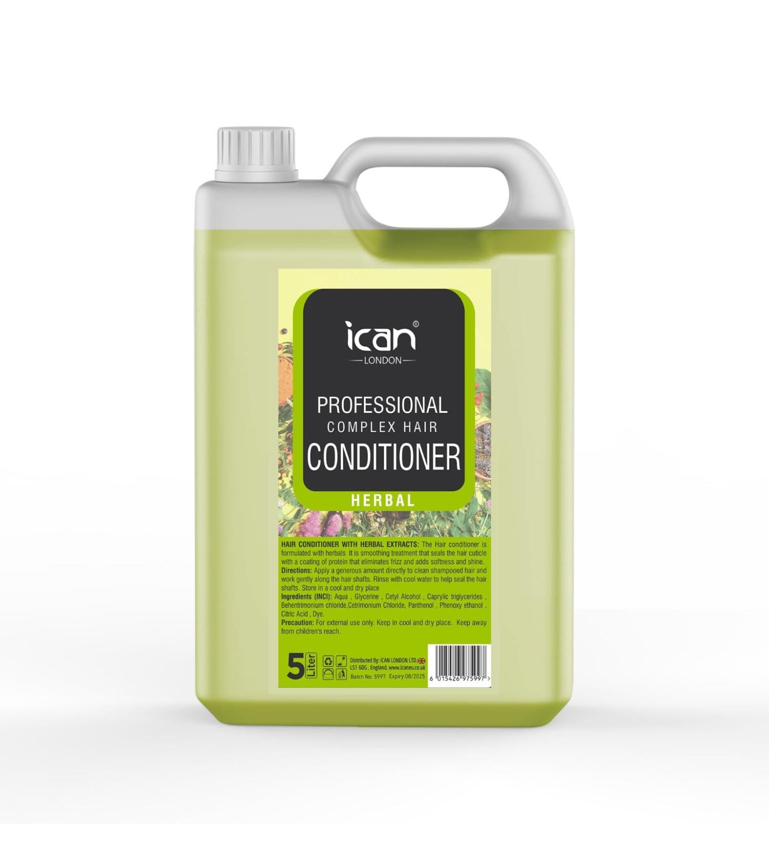 ICAN LONDON Herbal Complex Conditioner - Salon Size - 5 Litres - Same Day Dispatch - Buy Online on GoSupps.com