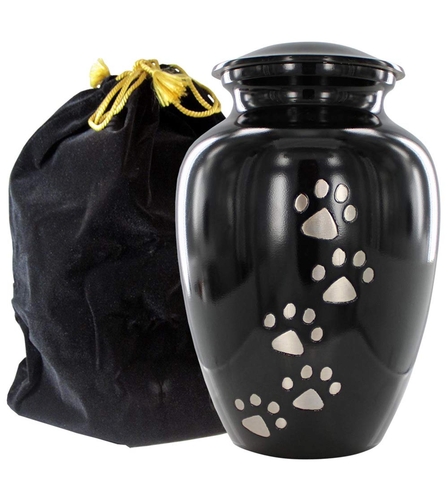 Trupoint Memorials Small Pet Urn - Loving Resting Place for Dogs and Cats Ashes (Up to 17 Pounds) - Black - Buy Online on GoSupps.com