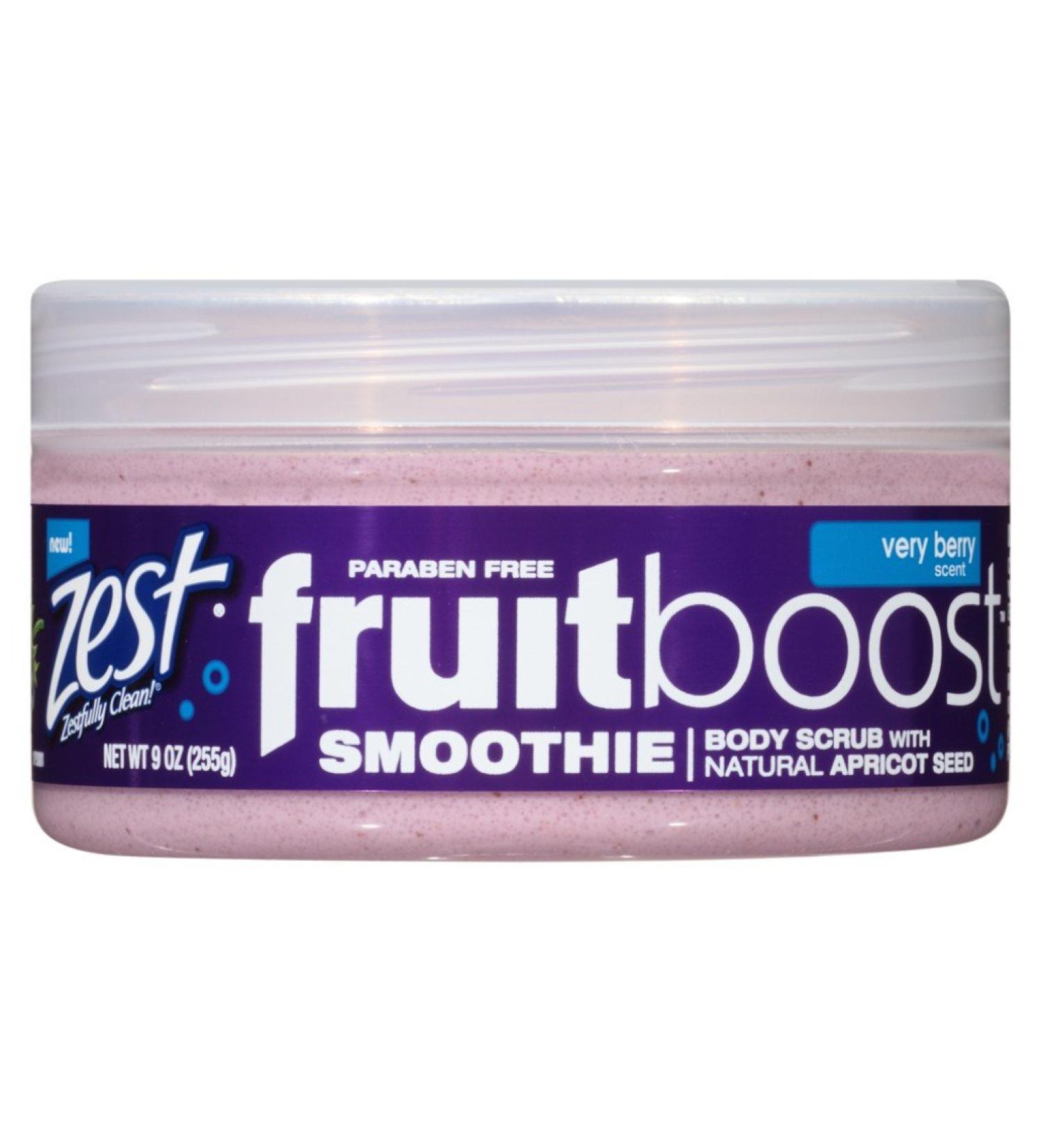 Zest Fruit Boost Body Scrub Smoothie Very Berry 9 Ounce Jar (266ml)