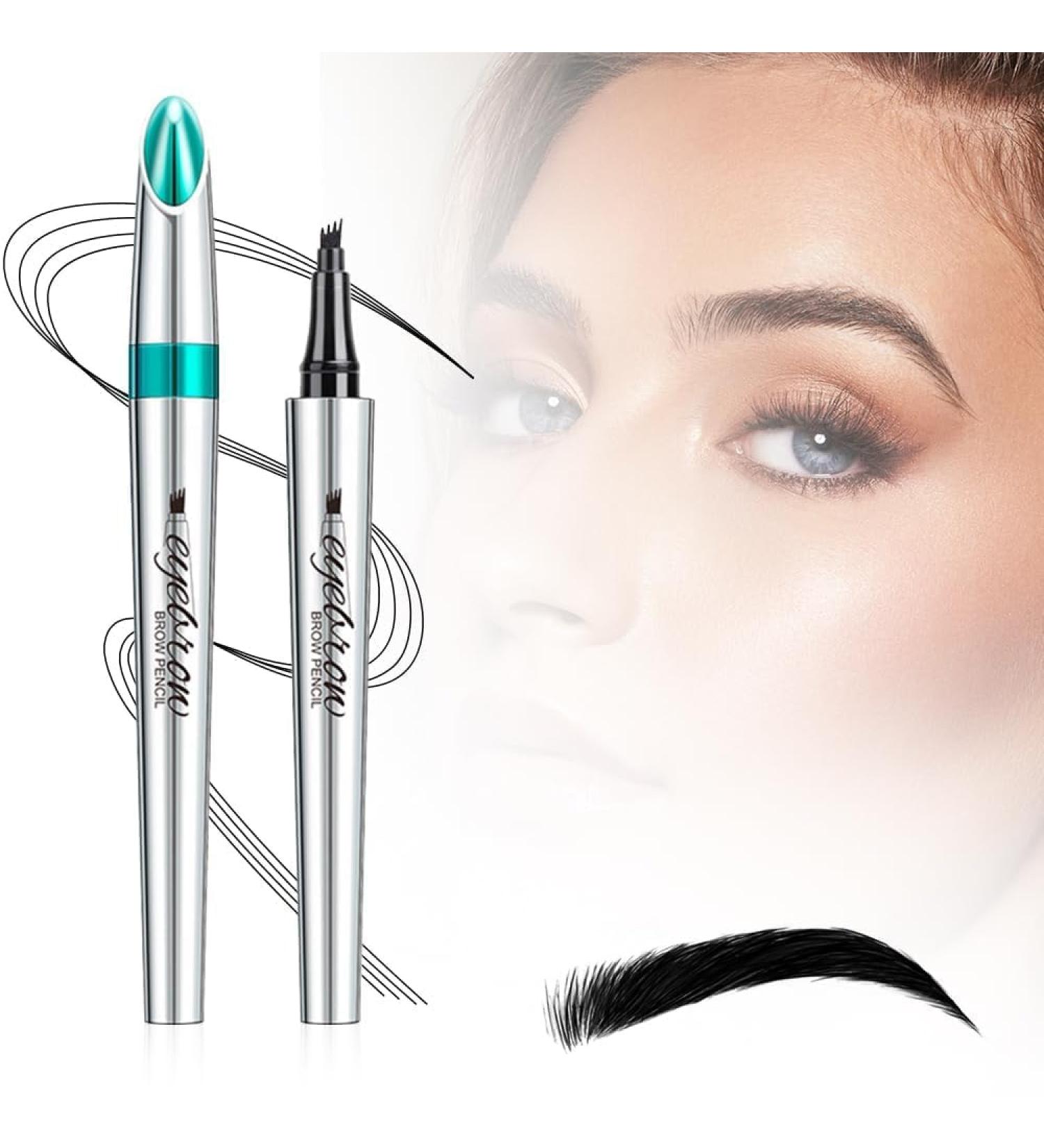2024 New Magic Eyebrow Pencil Waterproof Microblading Eyebrow Pencil Contouring Pen 4 Tipped Precise Brow Pen Fine Stroke Microblading Eyebrow Pencil Creates Natural Makeup Effect (E-5Pcs) (F-black One Size) One Size F-black - Buy Online on GoSupps.com