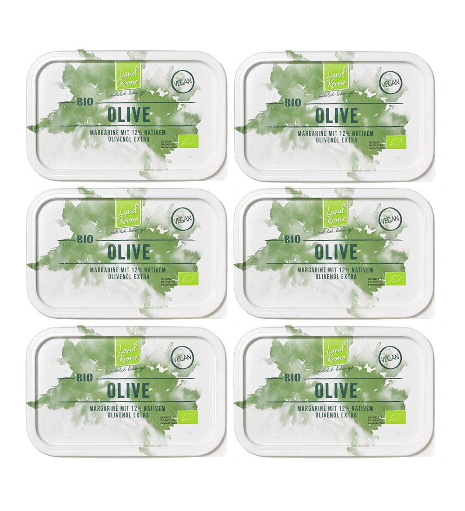 Landkrone Organic Olive Margarine 6 x 250 g
