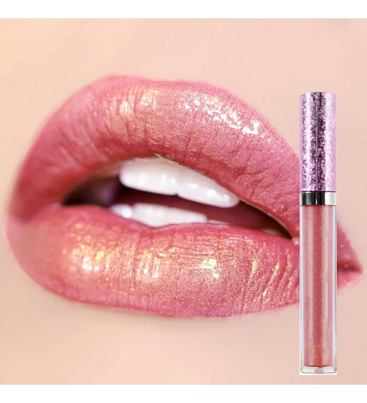 DONGXIUB Metallic Diamond Liquid Glitter Shimmer Lipstick - Nonstick Cup Makeup Lip Gloss - Buy Online on GoSupps.com
