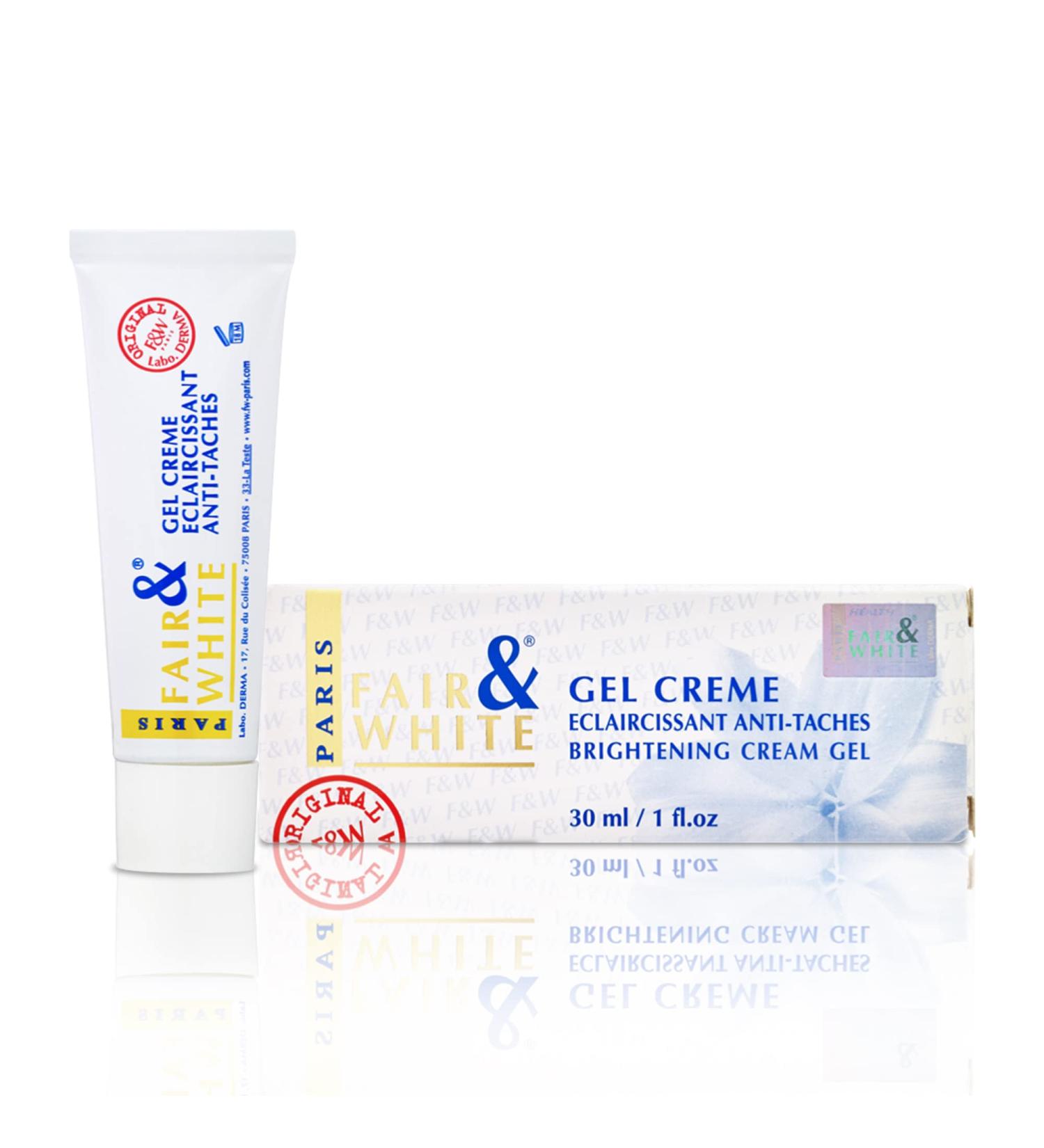 FAIR & WHITE Skin Brightening Gel Cream 30ml - For Neck, Face, Armpit & Private Areas - Buy Online on GoSupps.com