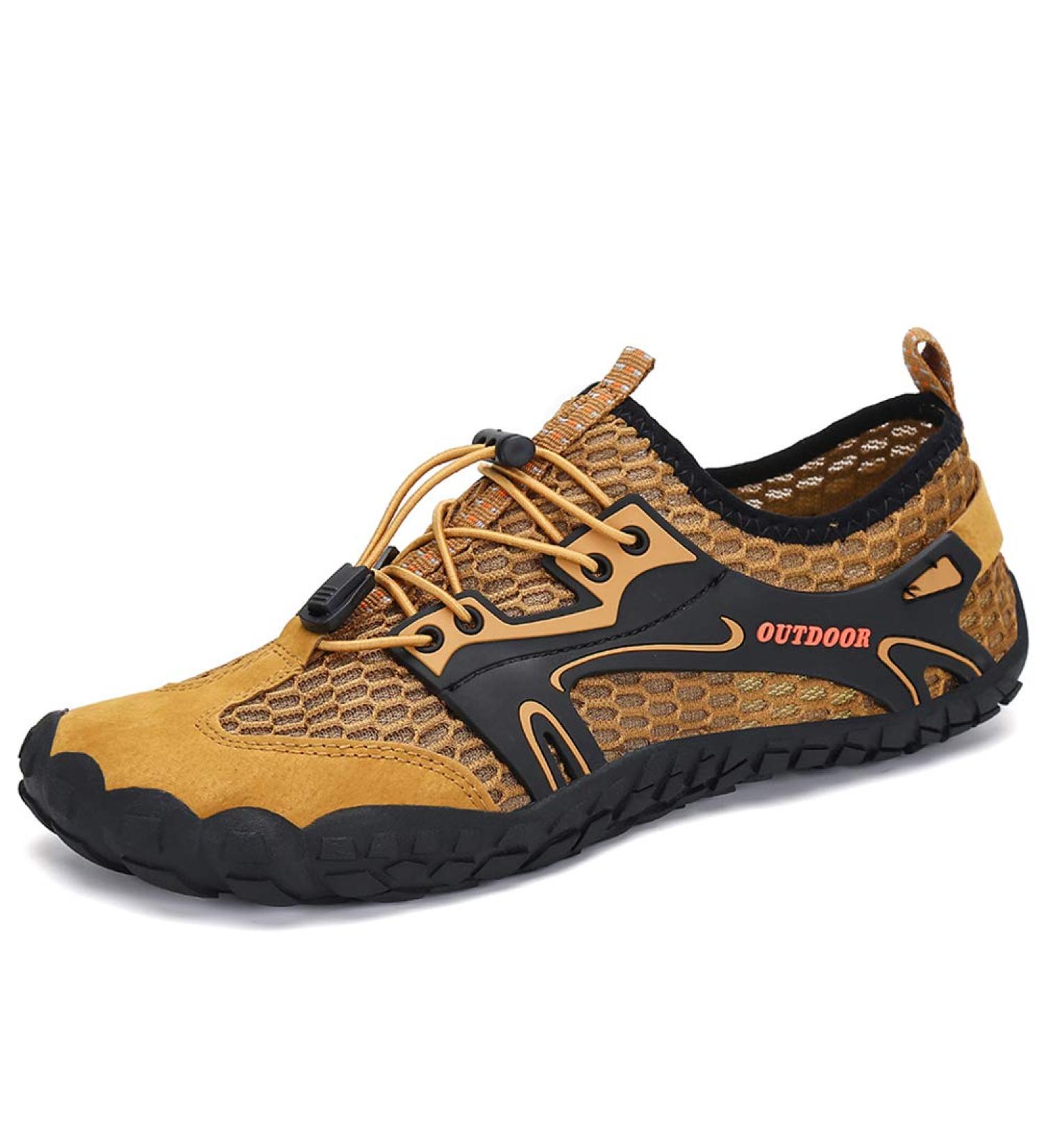 Men's Aqua Shoes | Fast-Drying Water Shoes for Kids & Adults | Non-Slip & Barefoot Beach Footwear - EU 41 Brown - Buy Online on GoSupps.com