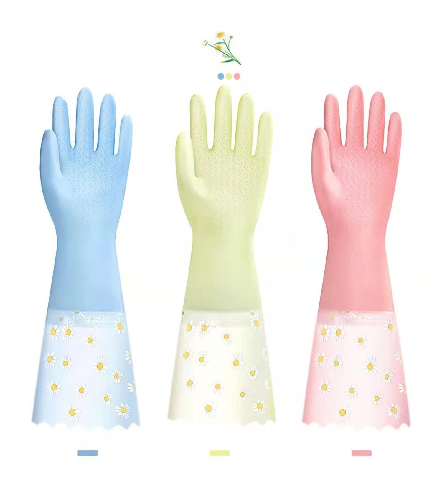 DAYOBOB Dishwashing Cleaning Gloves 3 Pairs - Reusable Rubber Gloves Non-Slip Laundry Kitchen Gardening Household Gloves(Small) - Buy Online on GoSupps.com
