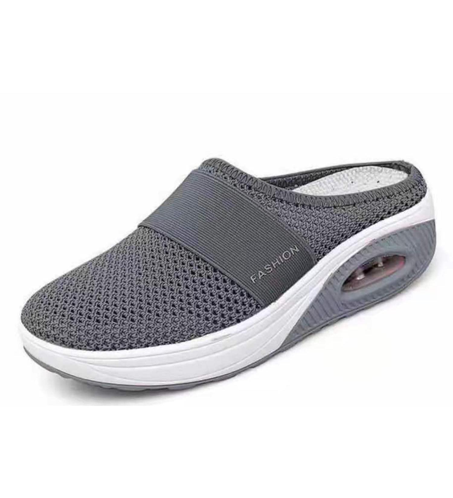 LELISKA Sevensmz Women's Air Cushion Slip-On Walking Shoes - Grey EU 43 | Orthopedic Diabetic Platform Shoes - Buy Online on GoSupps.com