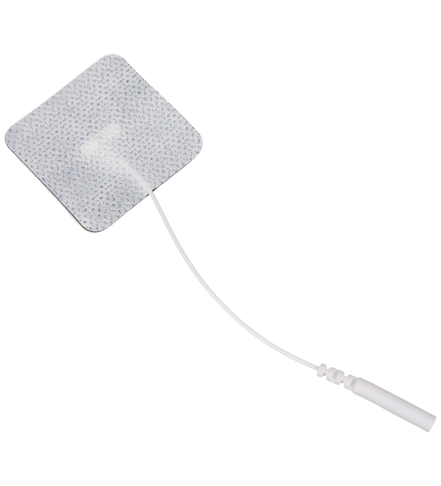 Promed Self-Adhesive TENS Electrode Pads 40x40 mm - 4 Pack Reusable with 2mm Plug for TENS/EMS Devices - Buy Online on GoSupps.com