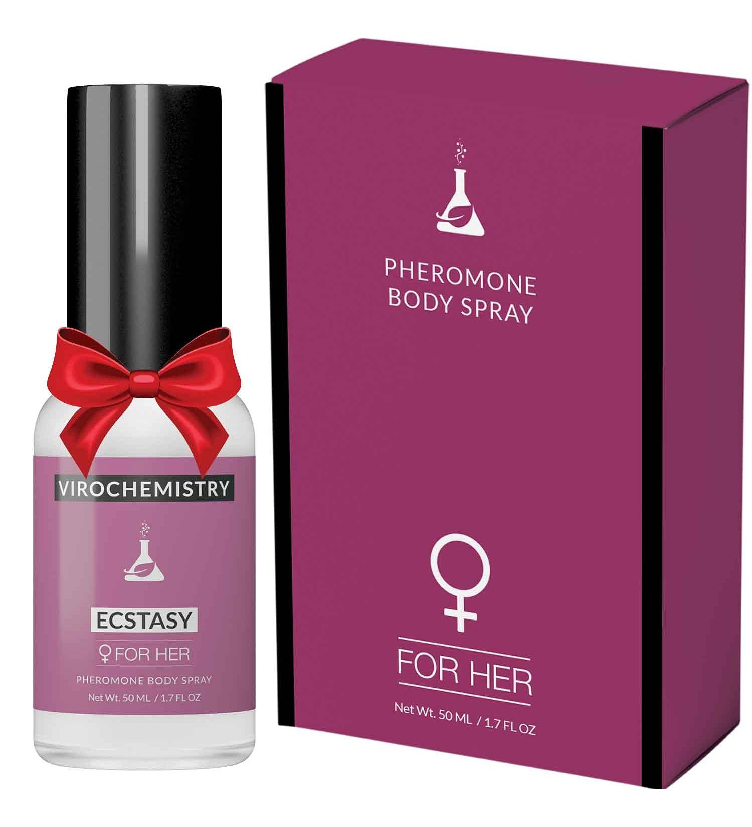 Pheromones For Women (ECSTASY) Body Spray - Elegant Ultra Strength Organic Human Pheromones Fragrance Body Spray 50mL - Human Grade Pheromones to Attract Men  - Buy Online on GoSupps.com