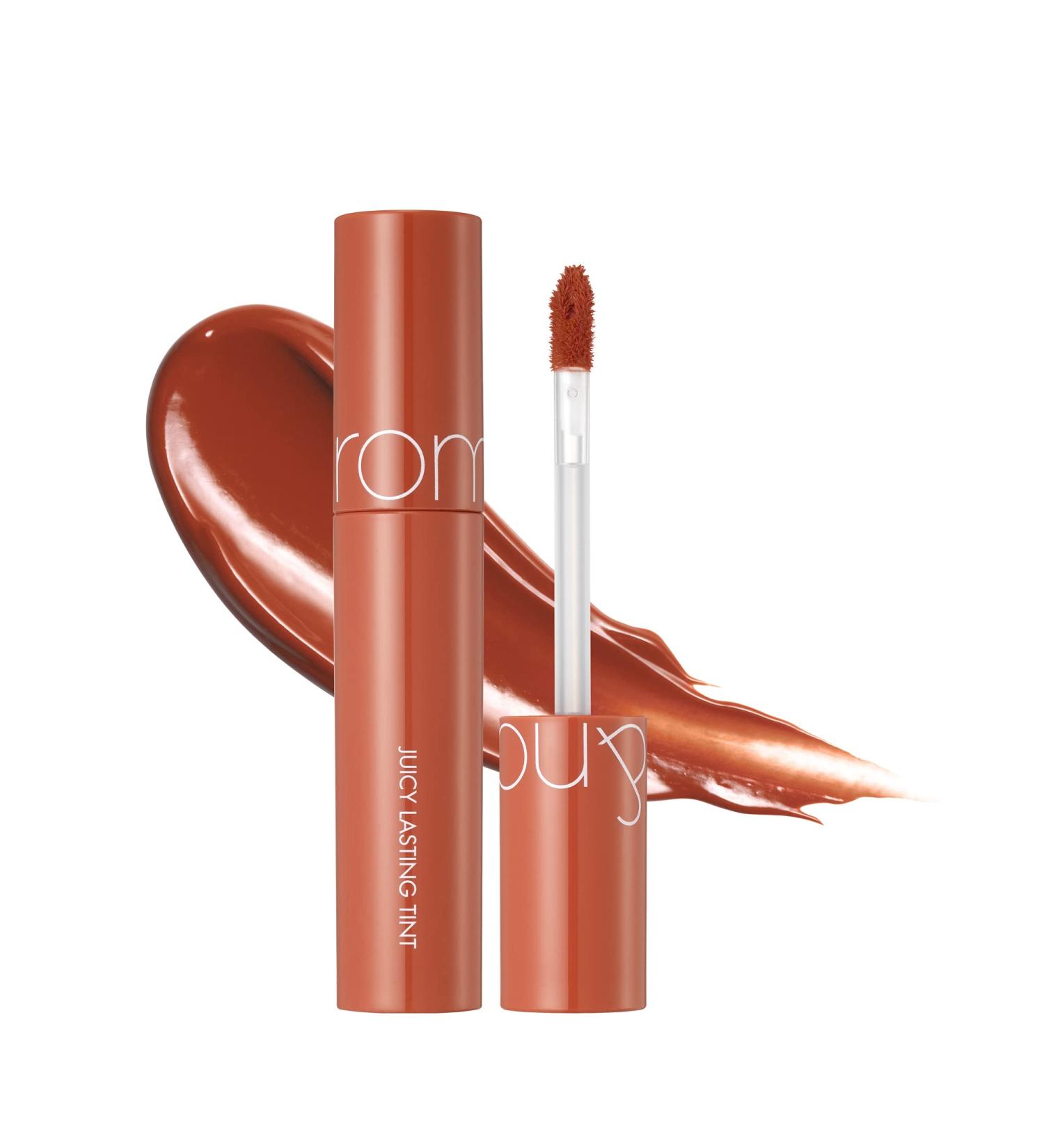 rom&nd Juicy Lasting Tint 16 Colors | Long-Lasting Glossy Lip Tint for Daily Use - No.08 Apple Brown | K-Beauty 5.5g/0.2oz - Buy Online on GoSupps.com