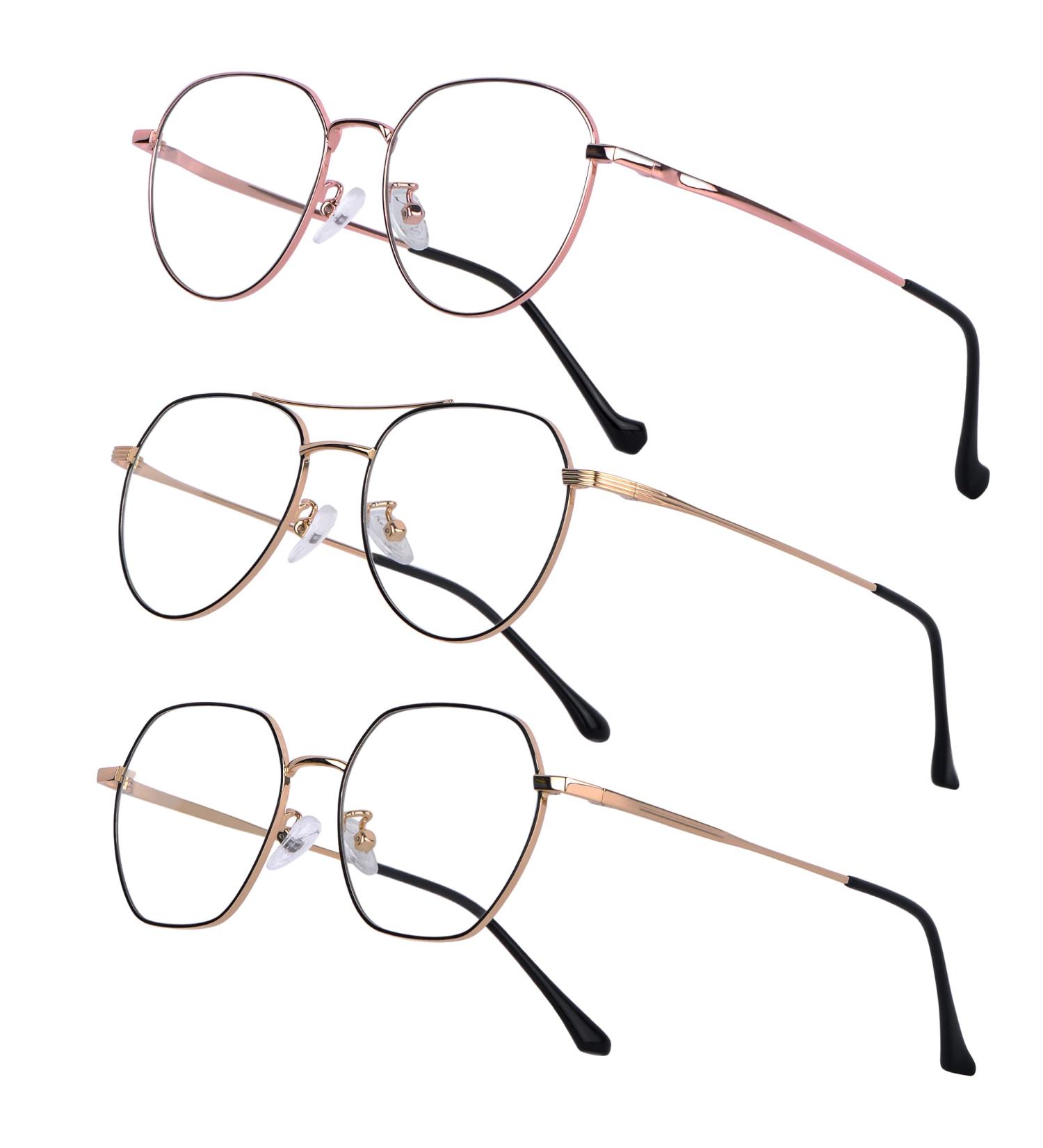 Vimbloom Blue Light Filter Glasses | Computer & Gaming - UV Protection Anti-Glare - Stylish Rose Gold & Black Options - Buy Online on GoSupps.com