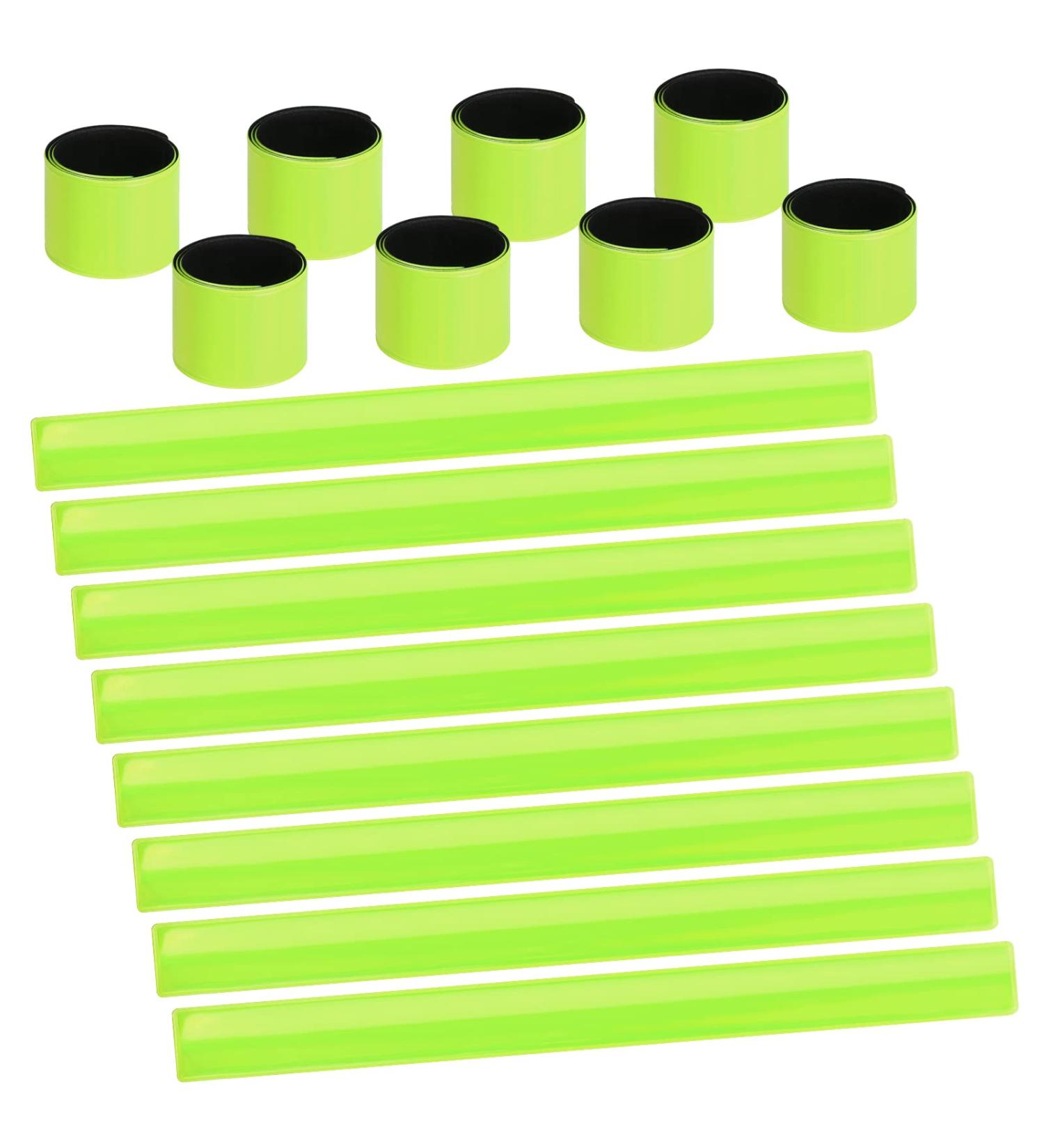 Uraqt Reflector Band Set - 16pcs Universal Reflectors for Joggers & Cyclists - A-Green Safety Tape & Snap-Arm Strap for Kids & Adults - Buy Online on GoSupps.com