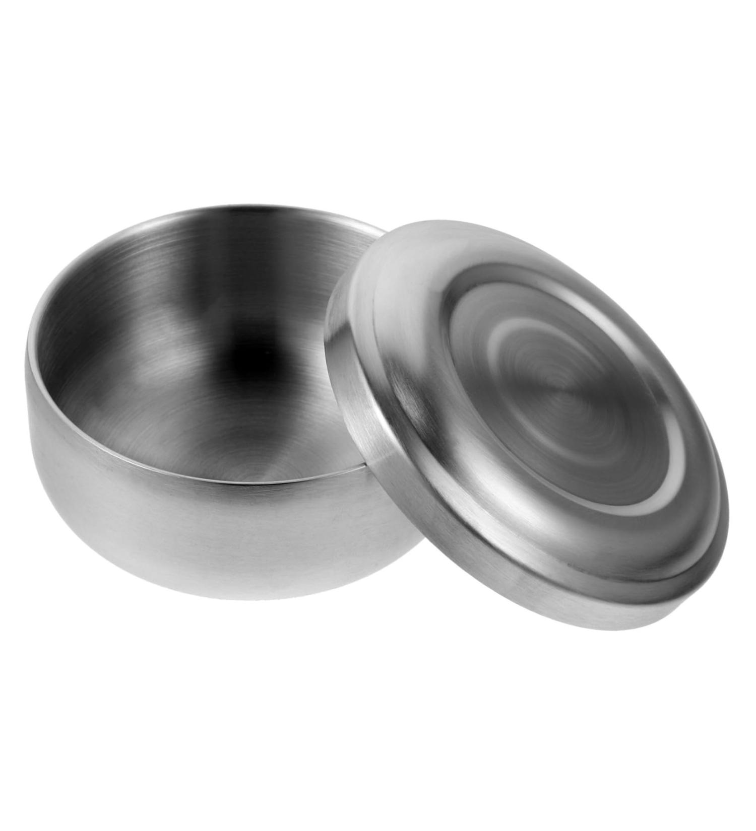 Magiclulu 3-St Men s Shave Soap Shell Container - Heavy-Duty Stainless Steel Shaving Cup with Lid | Premium Shaving Foam Holder - Buy Online on GoSupps.com