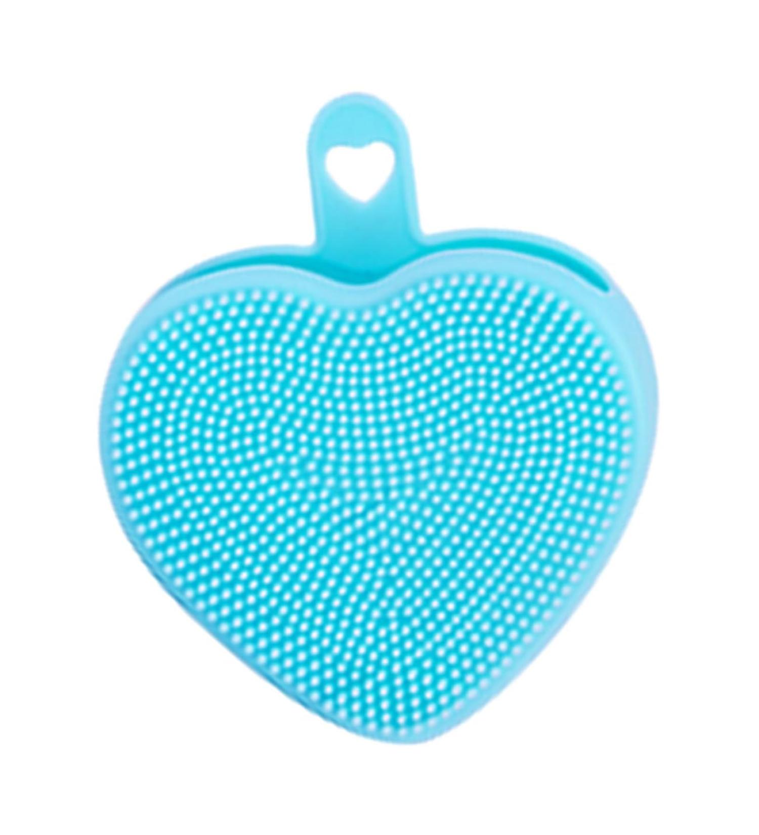 minkissy Heart-Shaped face Cleansing Brush for Women Handheld washbasin Silica Gel Cleaner Manual Double Sided Manual Facial Scrubber pores Manual Facial Cleansing Brush 9.8x8.4cm - Buy Online on GoSupps.com