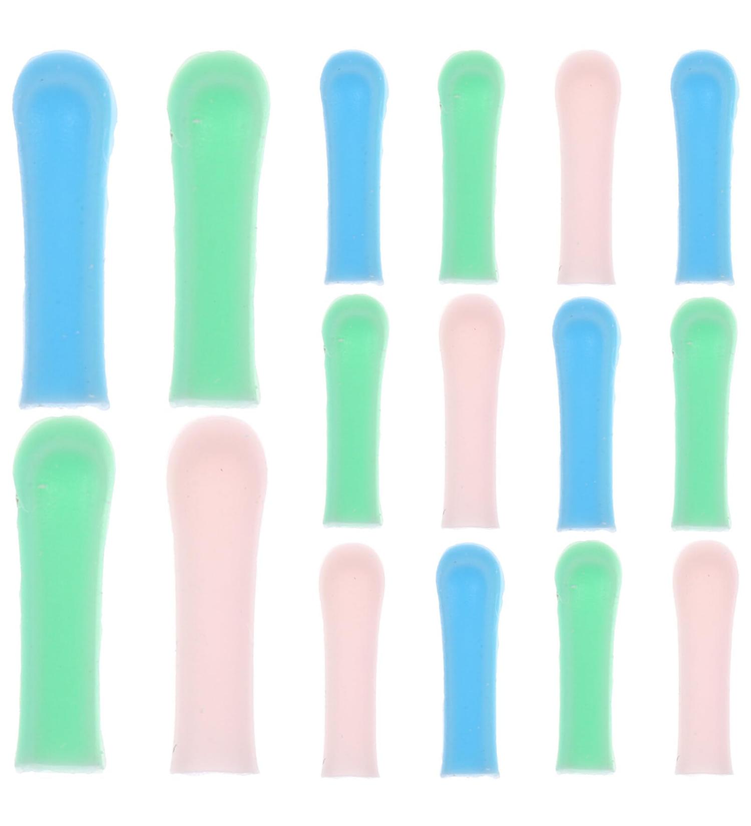 minkissy Ear Spoon Tips 15pcs Silicone Ear Wax Picker Cover Ear Wax Removal Sleeves Ear Spoon Protector Ear Scoops Sleeves Earwax Remover Accessory - Buy Online on GoSupps.com