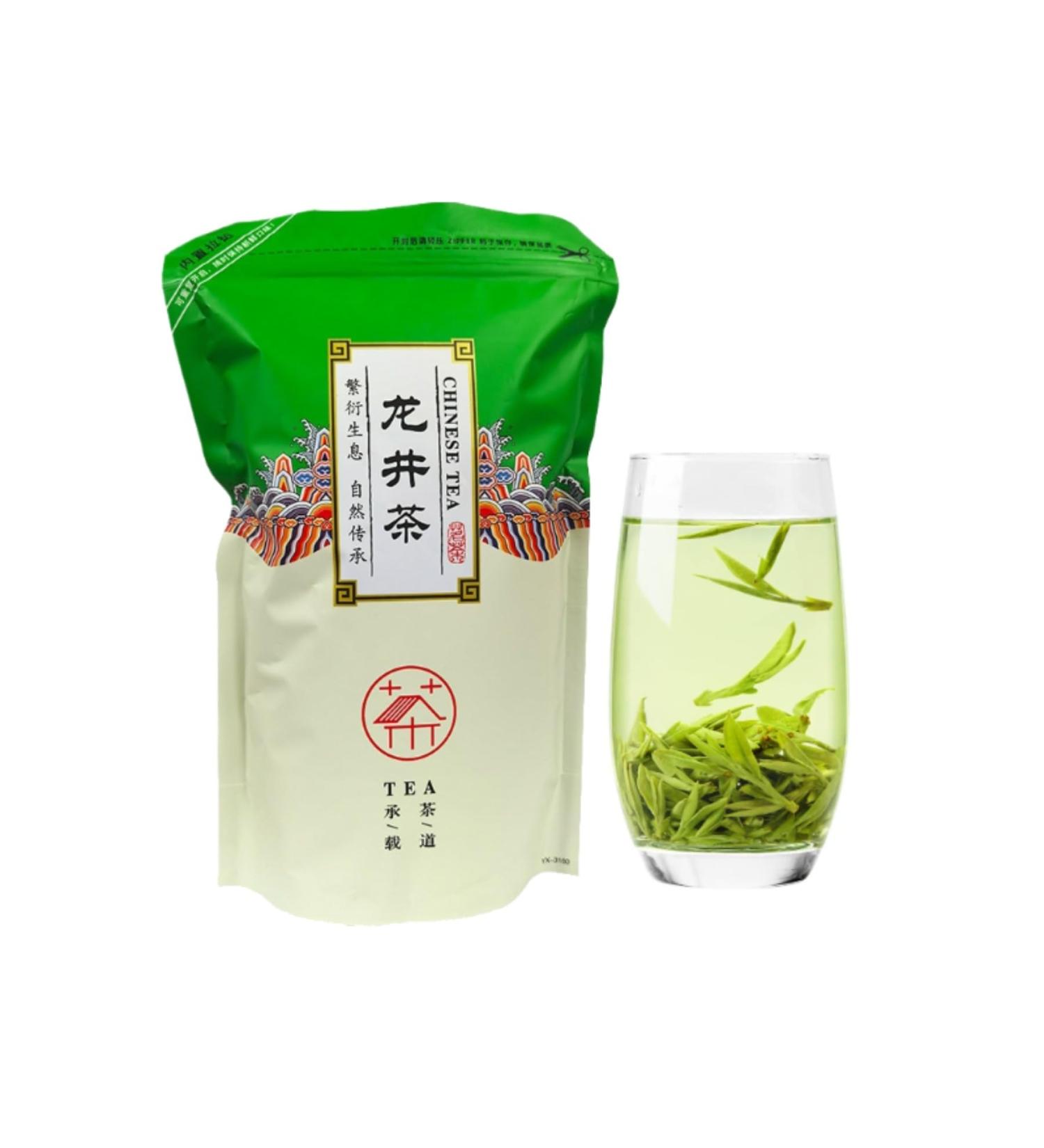 HQZM Premium Chinese Green Tea 250g 881oz West Lake Longjing Tea Fresh and Sweet Aftertaste - Buy Online on GoSupps.com