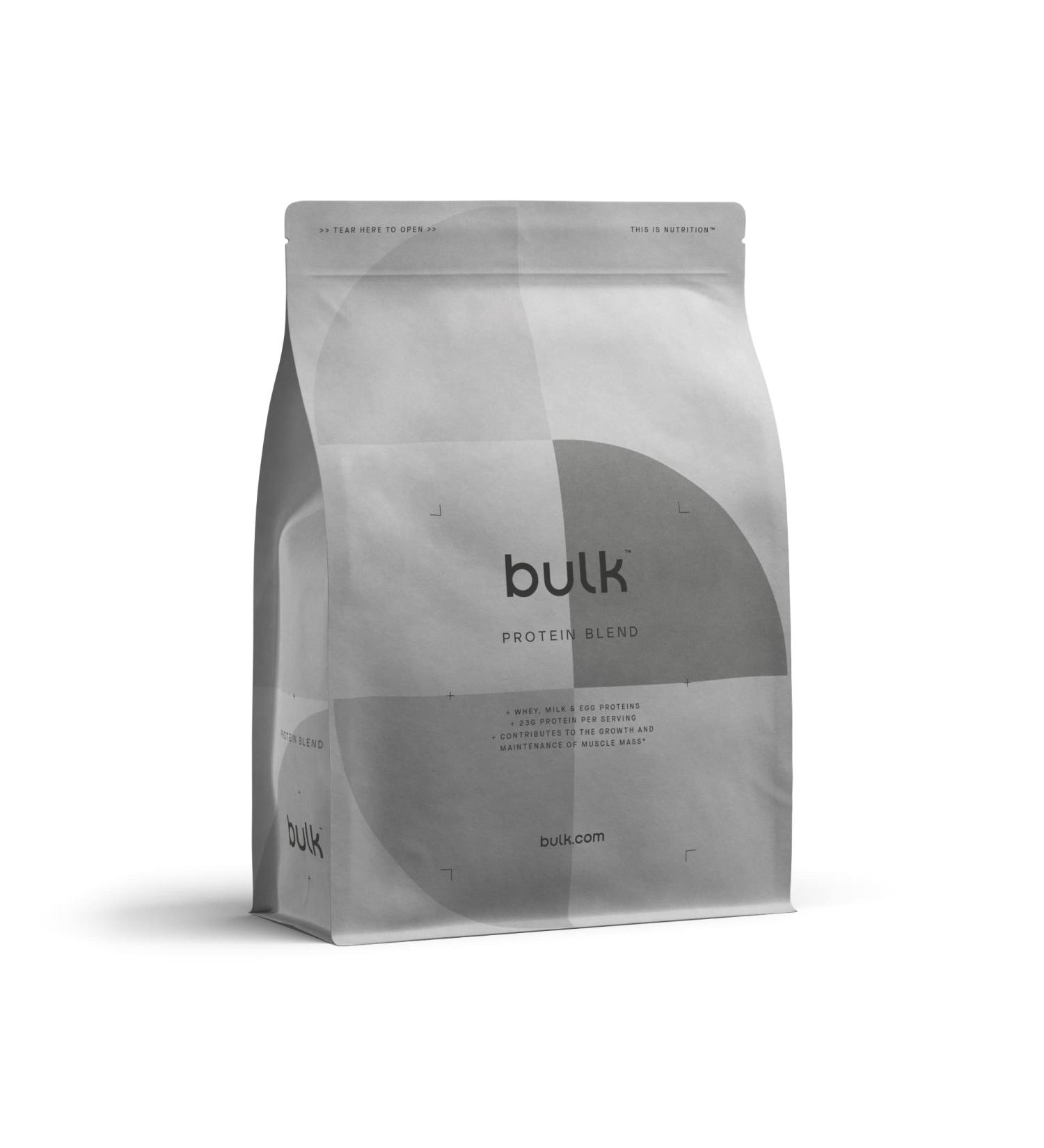 Bulk Complete Protein Mix - Whey Milk Egg & Glutamine Protein Powder - Chocolate Flavor 500g - International Shipping Available - Buy Online on GoSupps.com