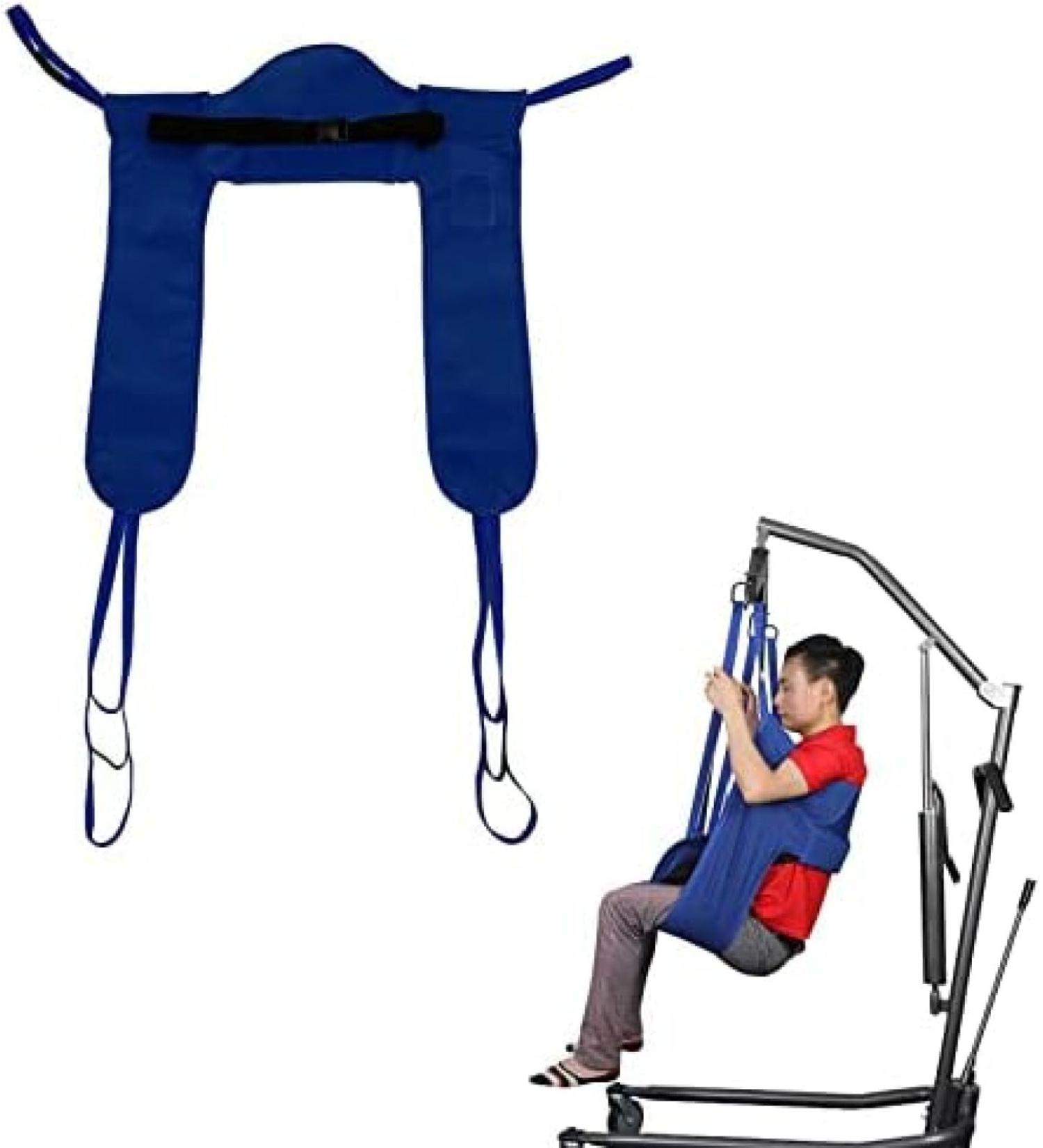 Patient Lift Toileting Sling Large Mesh Sling for Shower Home Use Electric Transfer Belt Medical Handicap Commode Full Body Sling L Hilarious123 - Buy Online on GoSupps.com