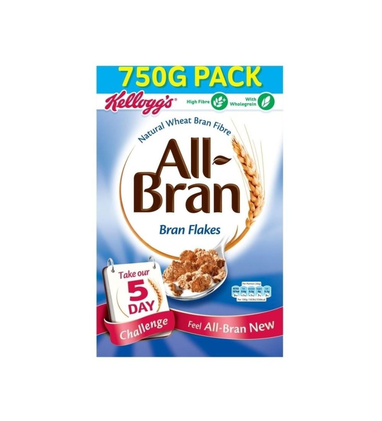 KELLOGG'S Kellogg All-Bran Bran Flakes (750g) - Pack of 2