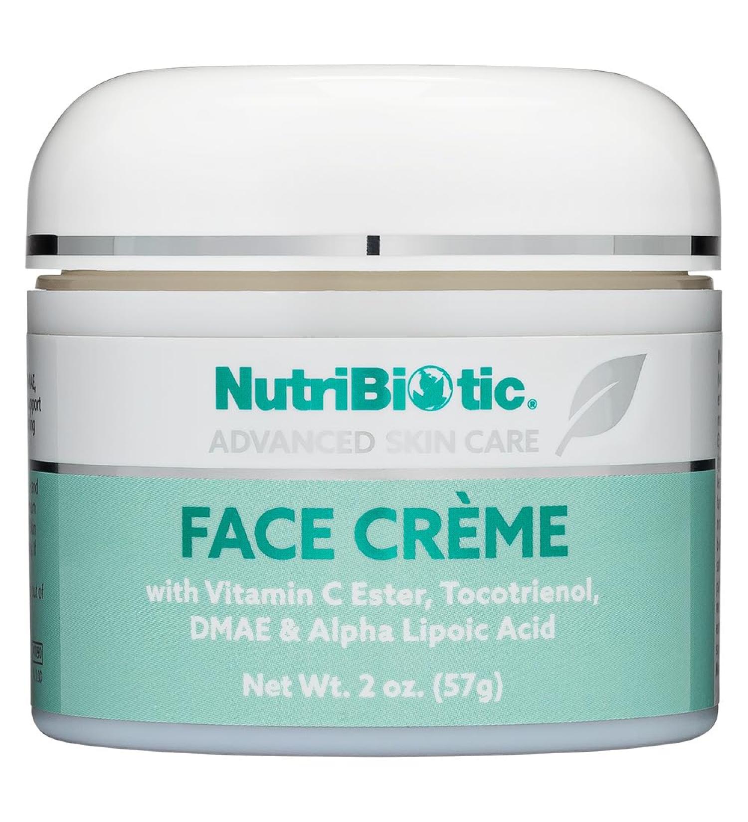 NutriBiotic Antioxidant Face Cream 2 Oz - Deep Moisturizing with Aloe Botanical Oils DMAE & Vitamin C - Paraben Free Natural Fragrance - Buy Online on GoSupps.com