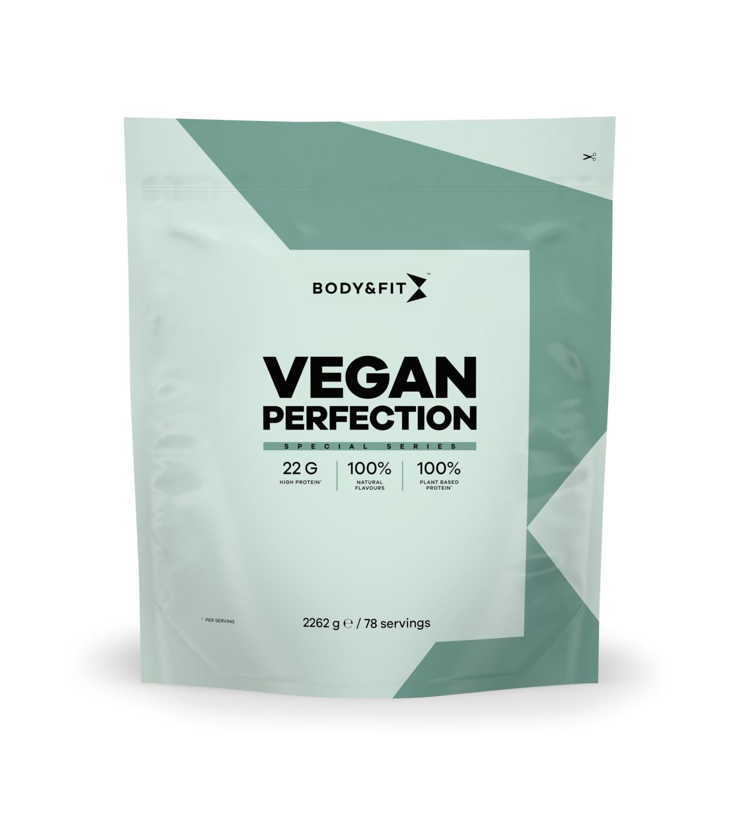Body&Fit Vegan Perfection Plant-Based Protein Peas and Rice Low Sugars 2.27 kg (78 doses) Chocolate Flavor - Buy Online on GoSupps.com
