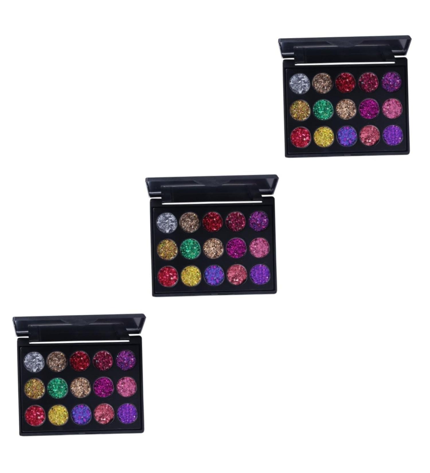 Balacoo Eyeshadow Palette 3pcs 15 Matte Eye Shadow Makeup Pearly Lustre Colors Cosmetic Combination Pallet Eye Shadow Palettes 1 count (Pack of 1) As Shownx3pcs - Buy Online on GoSupps.com