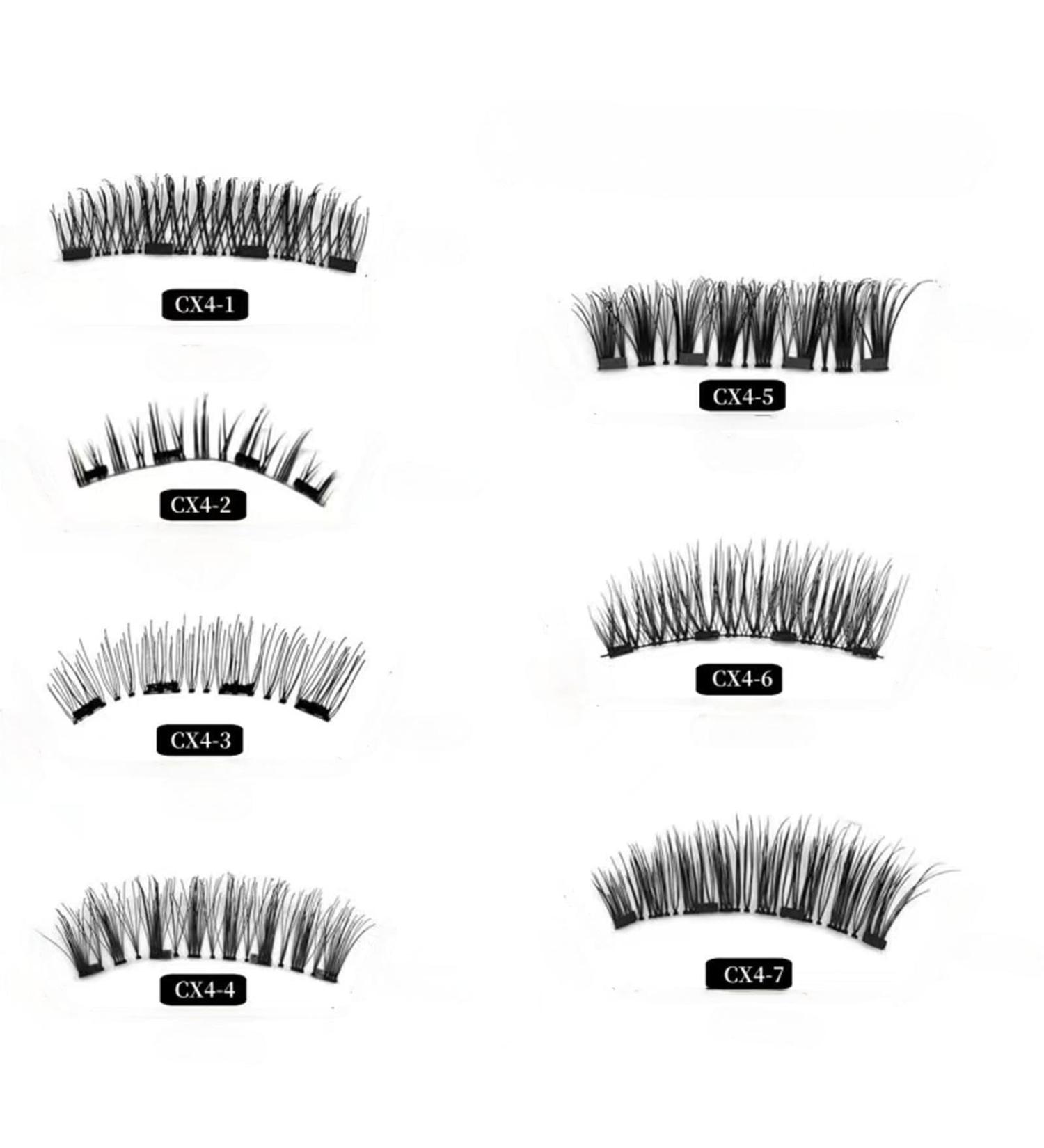 Eyelashes magnetic lashes magnetic eyelashes with applicator natural look false eyelashes wispy eyelashes 2024 magnetic eyelashes reusable and easy to wear #2