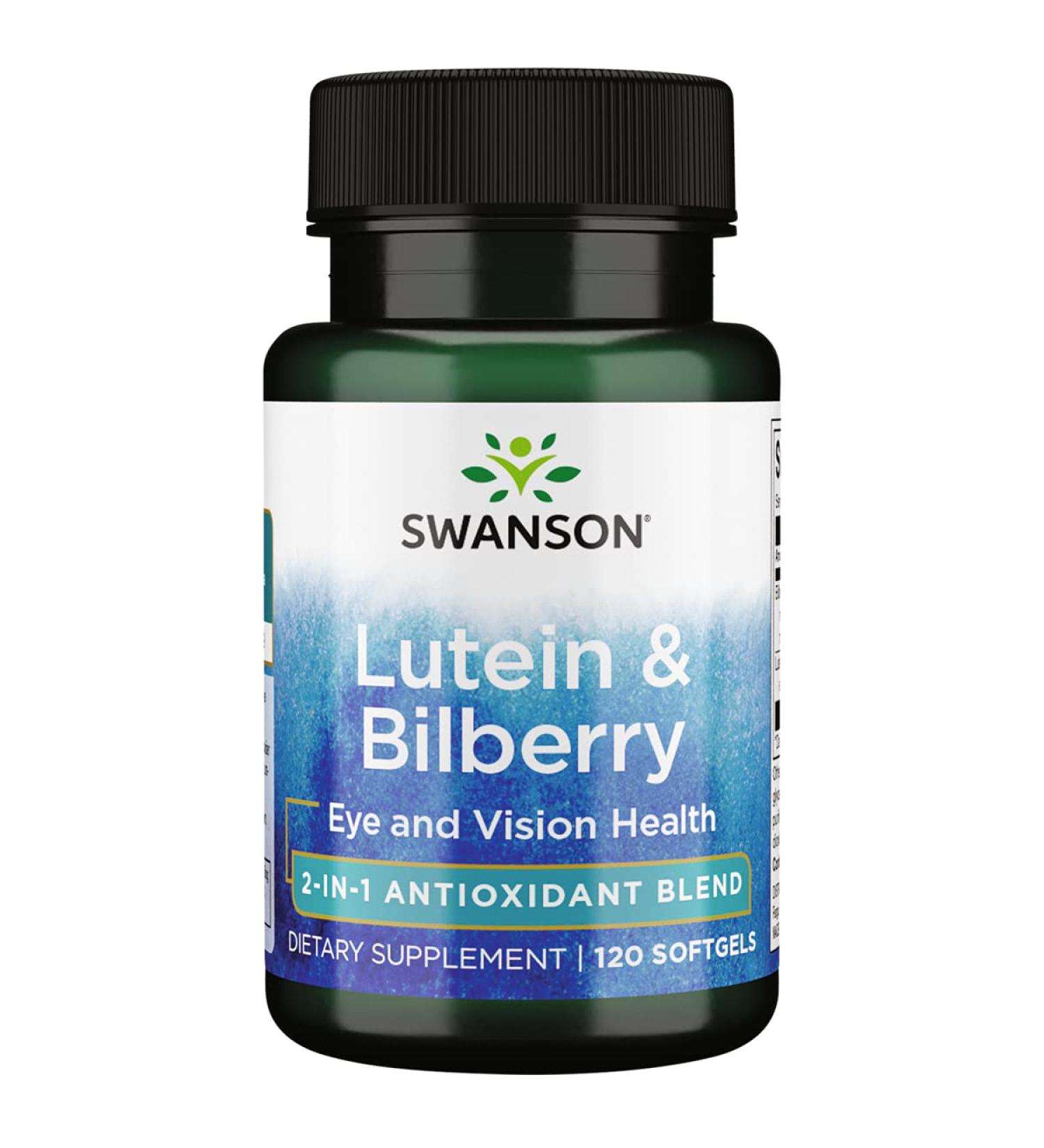Swanson Lutein & Bilberry 120 Softgels | Eye Health Support Supplement - Buy Online on GoSupps.com