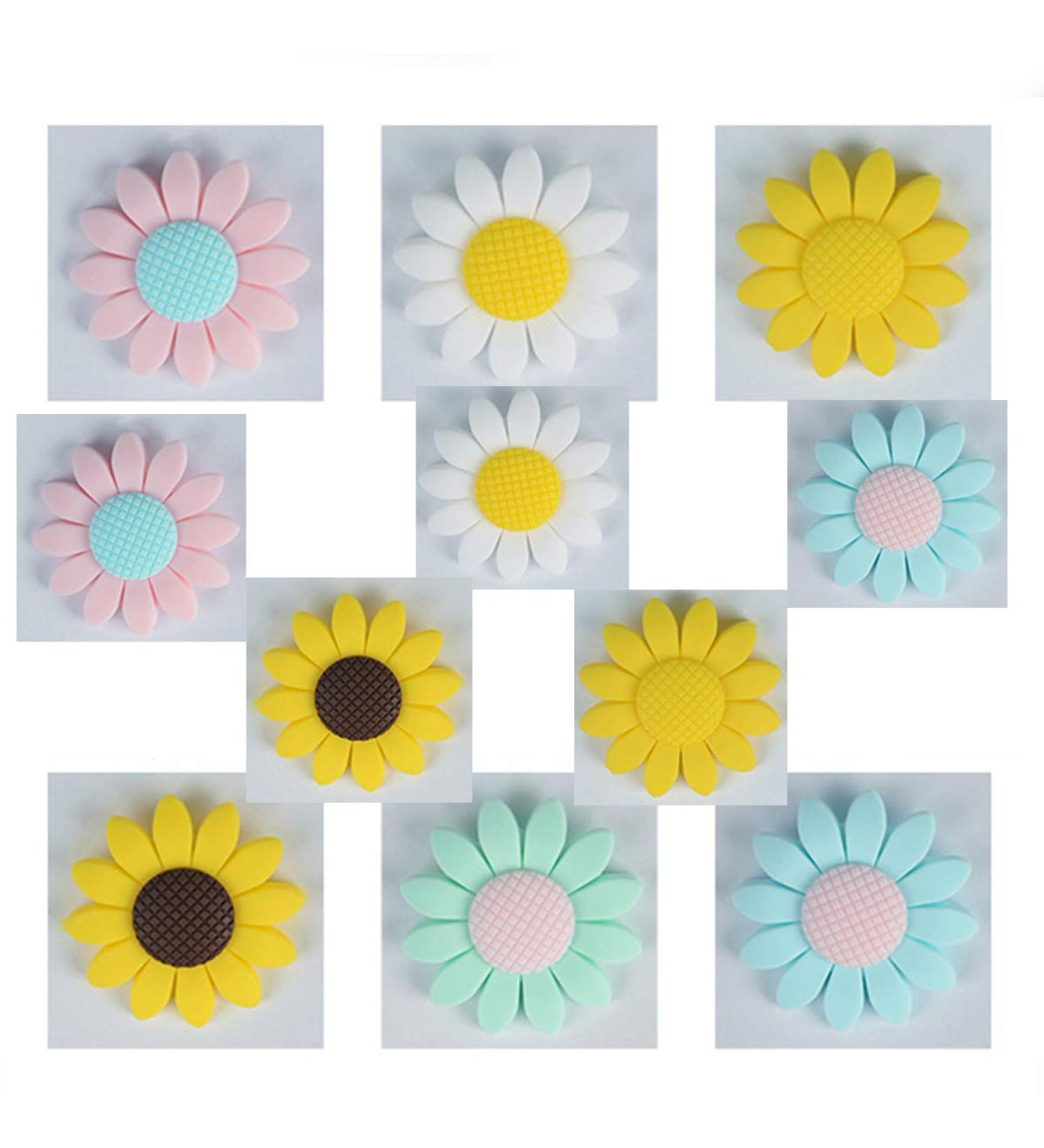 24pcs Silicone Sunflower & Animal Flower Beads for DIY Necklace Pendant - Mom Beading Accessories - Buy Online on GoSupps.com