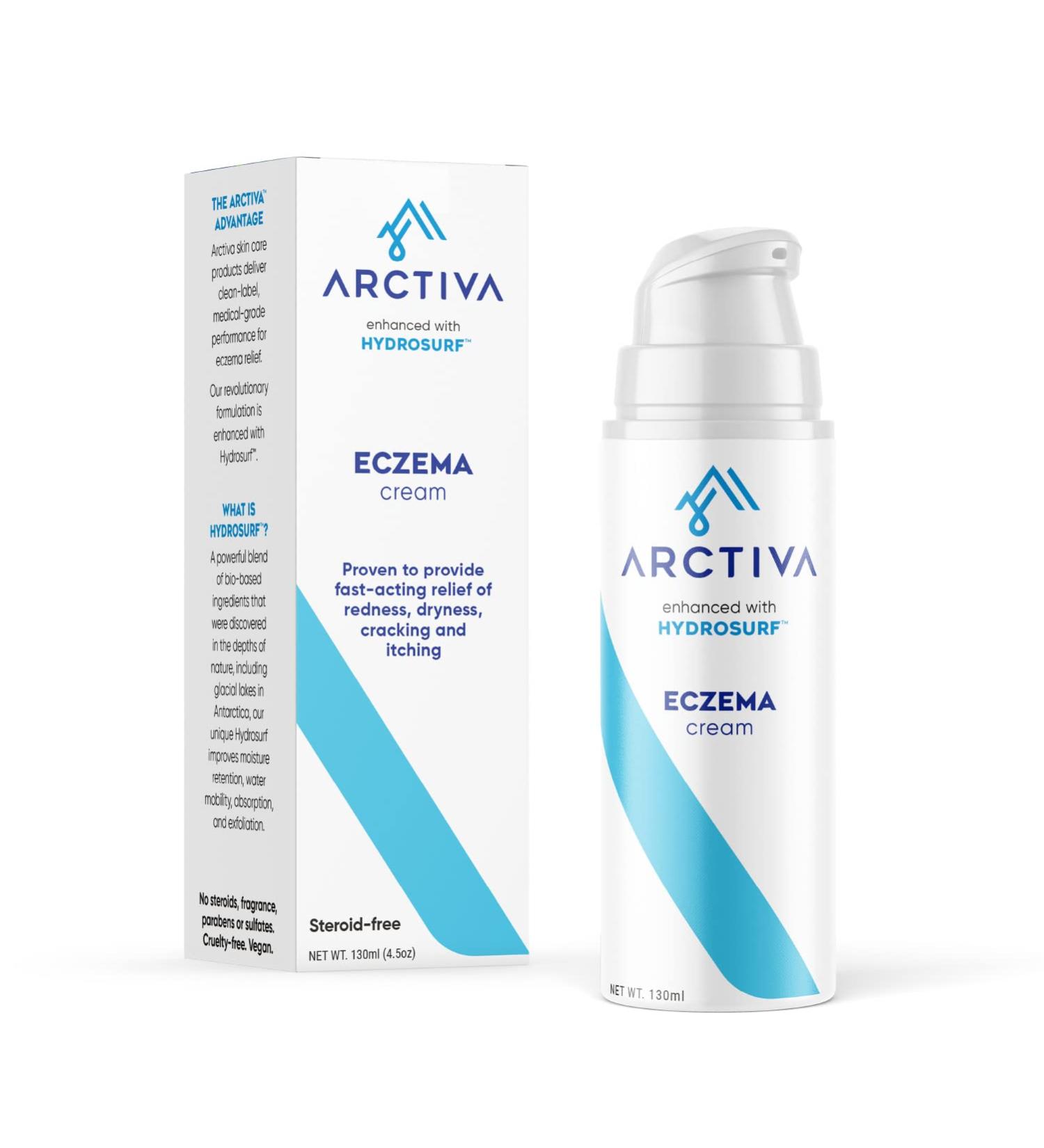 Eczema Cream with 1% Colloidal Oatmeal for Dry & Itchy Skin Relief | Eczema & Atopic Dermatitis Cream Treatment | Patent Pending Hydrosurf Glycolipid Technology for Hydration Absorption & Exfoliation