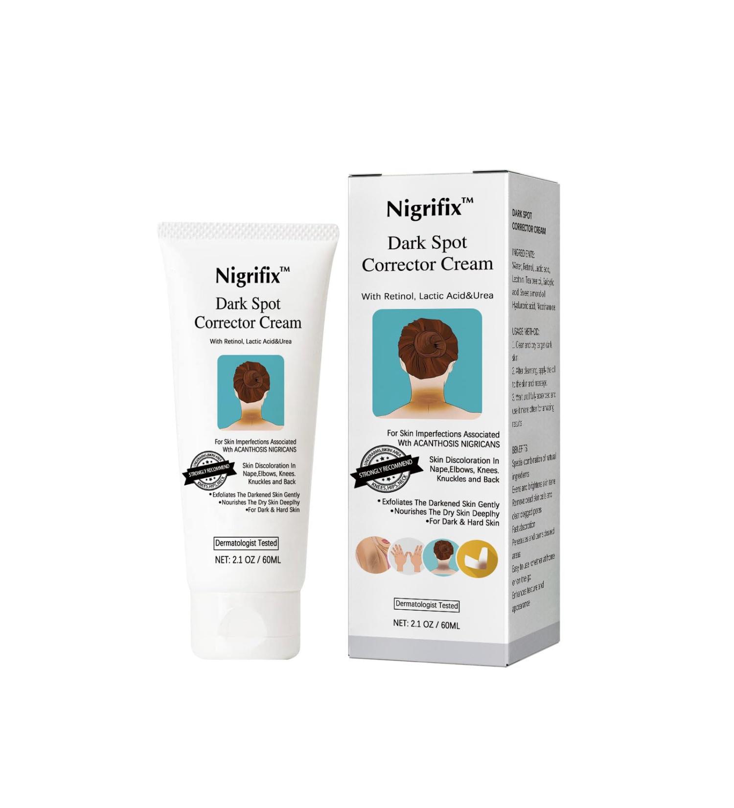 Nigrifix Acanthosis Nigricans Therapy Cream Dark Spot Remover For Body Dark Spot Corrector Cream - Underarm Neck Armpit Knees Elbows Private Areas Intimate Areas - Upgraded Formula - 2.1Fl Oz - Buy Online on GoSupps.com