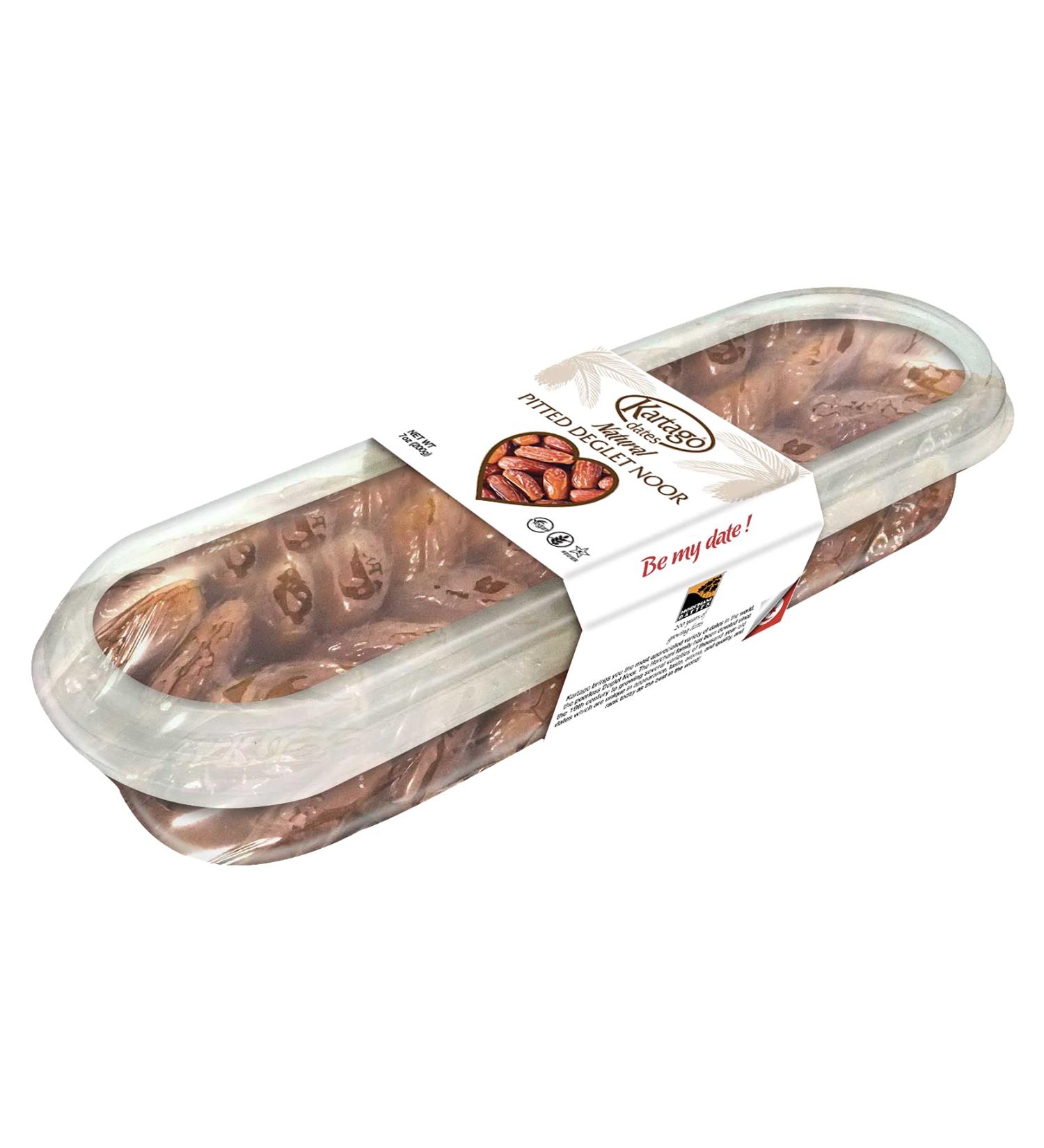 Pitted Dates - Kartago Deglet Noor Tunisian Dates, 7.05 oz Pack - All Natural & Fat-Free - Buy Online on GoSupps.com